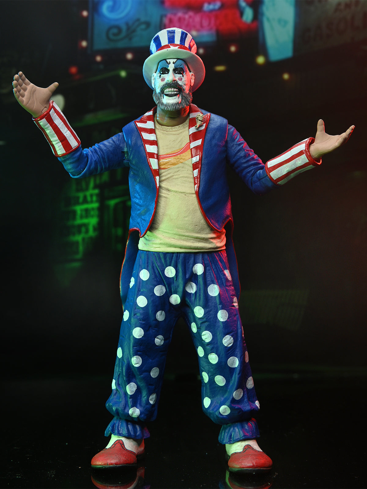 BUY NOW HOUSE OF 1000 CORPSES - CAPTAIN SPAULDING TAILCOAT 20TH ANNIVERSARY | NECA ONLINE