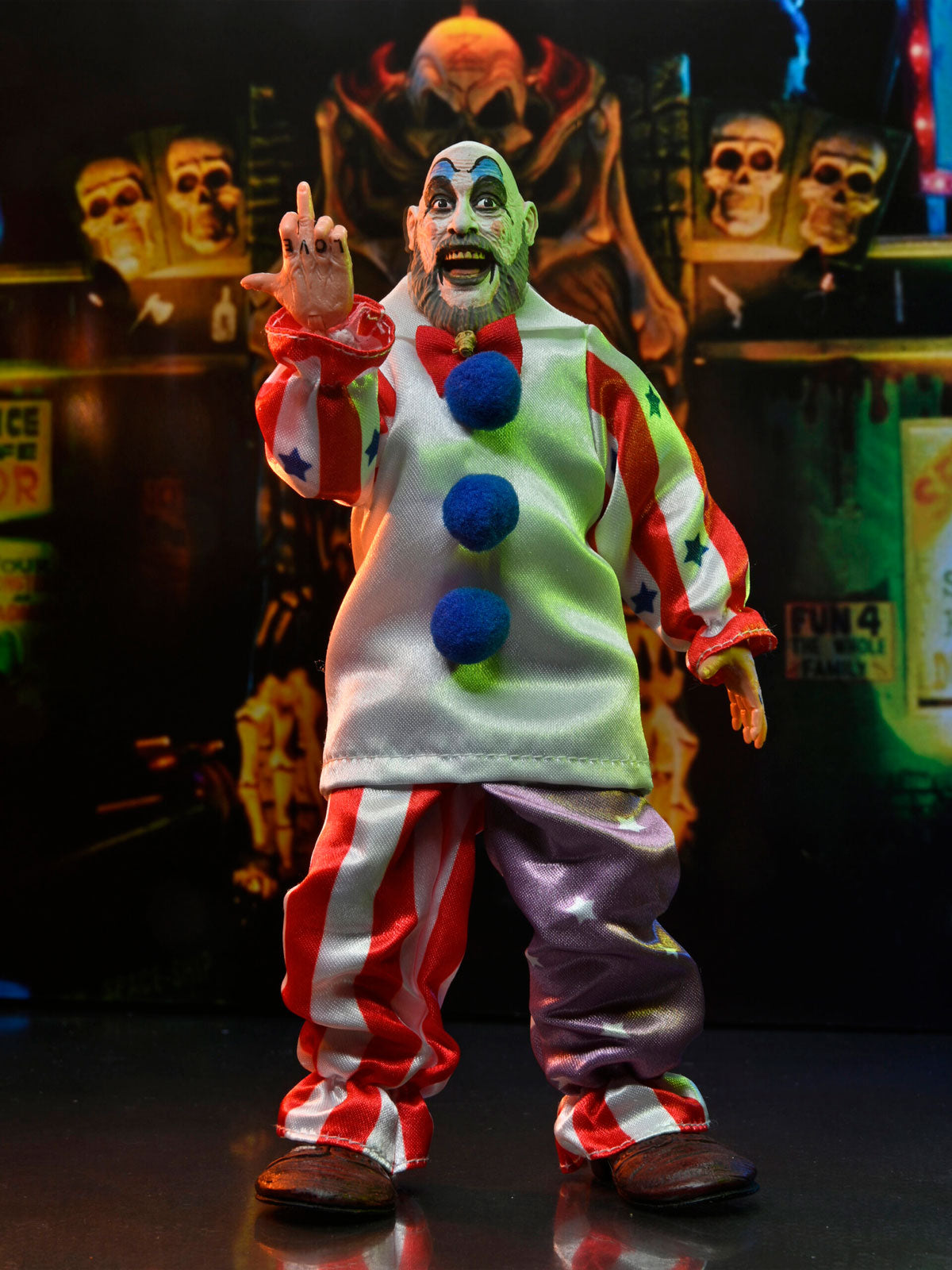 BUY HOUSE OF 1000 CORPSES - CAPTAIN SPAULDING 8" CLOTHED FIGURE | NECA ONLINE AU