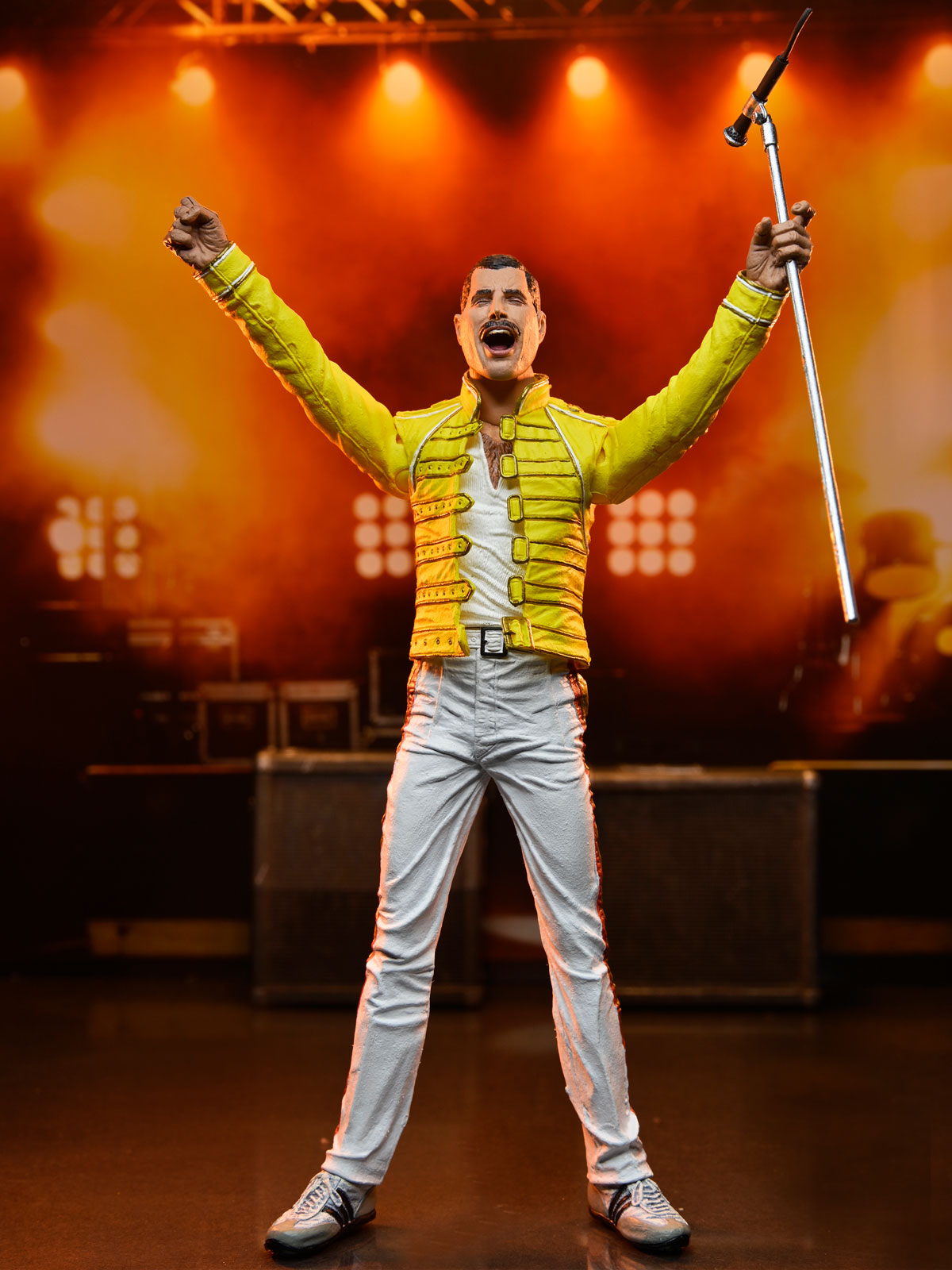BUY FREDDIE MERCURY (QUEEN) YELLOW JACKET - 8" CLOTHED ACTION FIGURE | NECA ONLINE AU