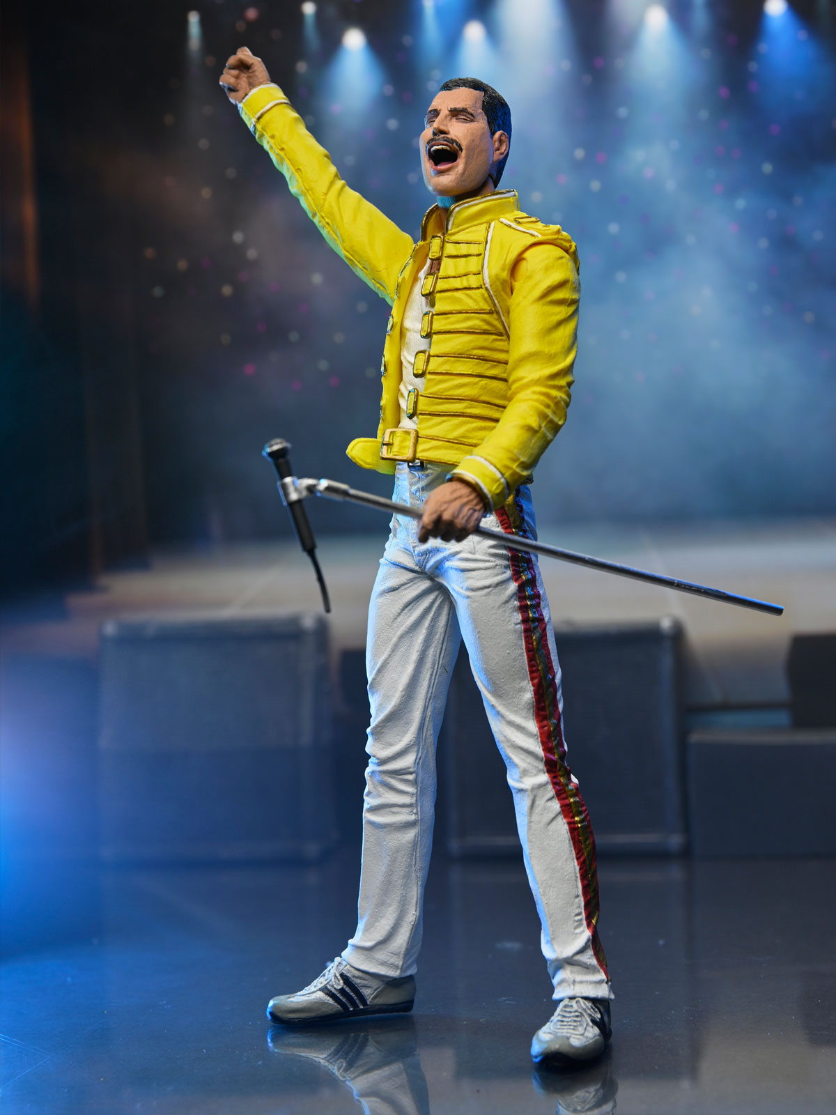 BUY FREDDIE MERCURY (QUEEN) YELLOW JACKET - 8" CLOTHED ACTION FIGURE | NECA ONLINE AU
