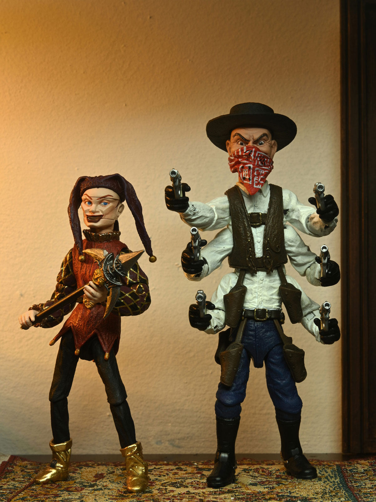 BUY PUPPET MASTER - ULTIMATE SIX-SHOOTER & JESTER 2 PACK 7" ACTION FIGURES | NECA ONLINE AU