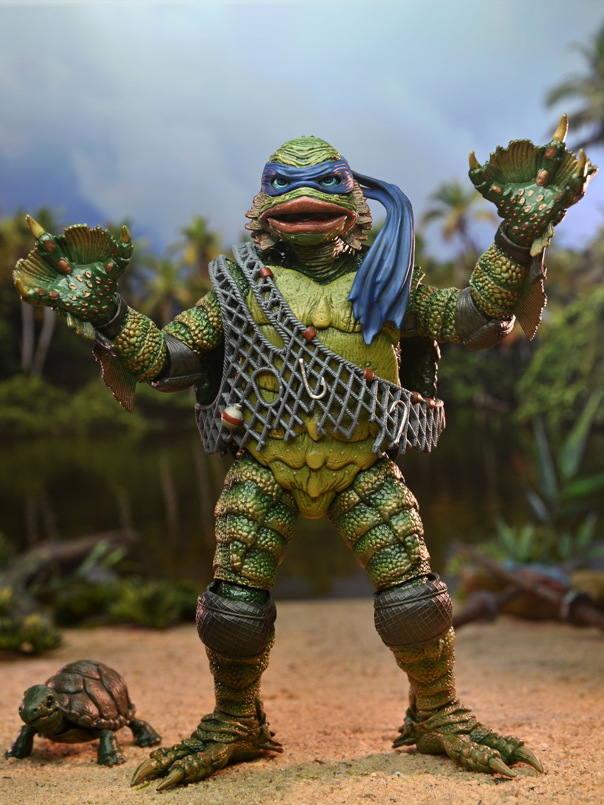 BUY NOW TMNT - LEONARDO AS THE CREATURE - UNIVERSAL MONSTERS 7" ACTION FIGURE | NECA ONLINE