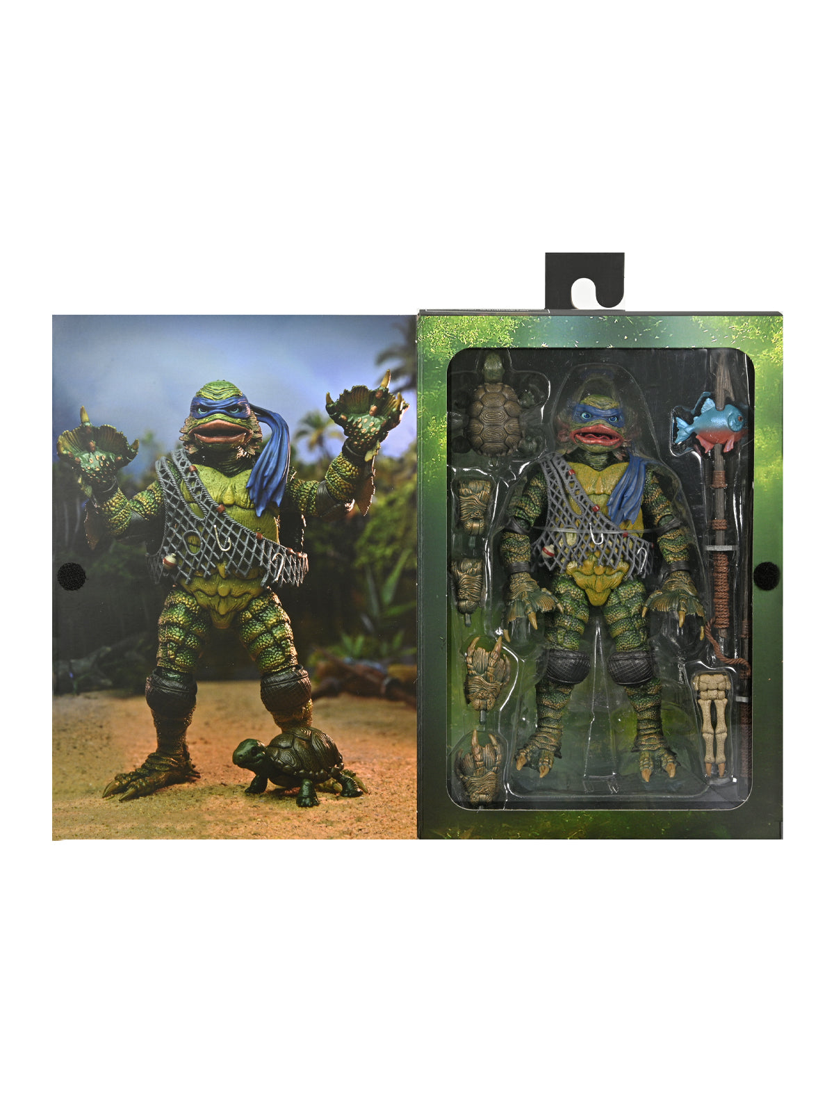 BUY NOW TMNT - LEONARDO AS THE CREATURE - UNIVERSAL MONSTERS 7" ACTION FIGURE | NECA ONLINE