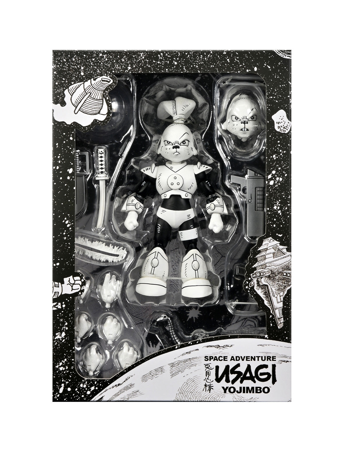 BUY NOW - SPACE USAGI YOJIMBO BLACK & WHITE - 7" SCALE ACTION FIGURE | NECAONLINE AU