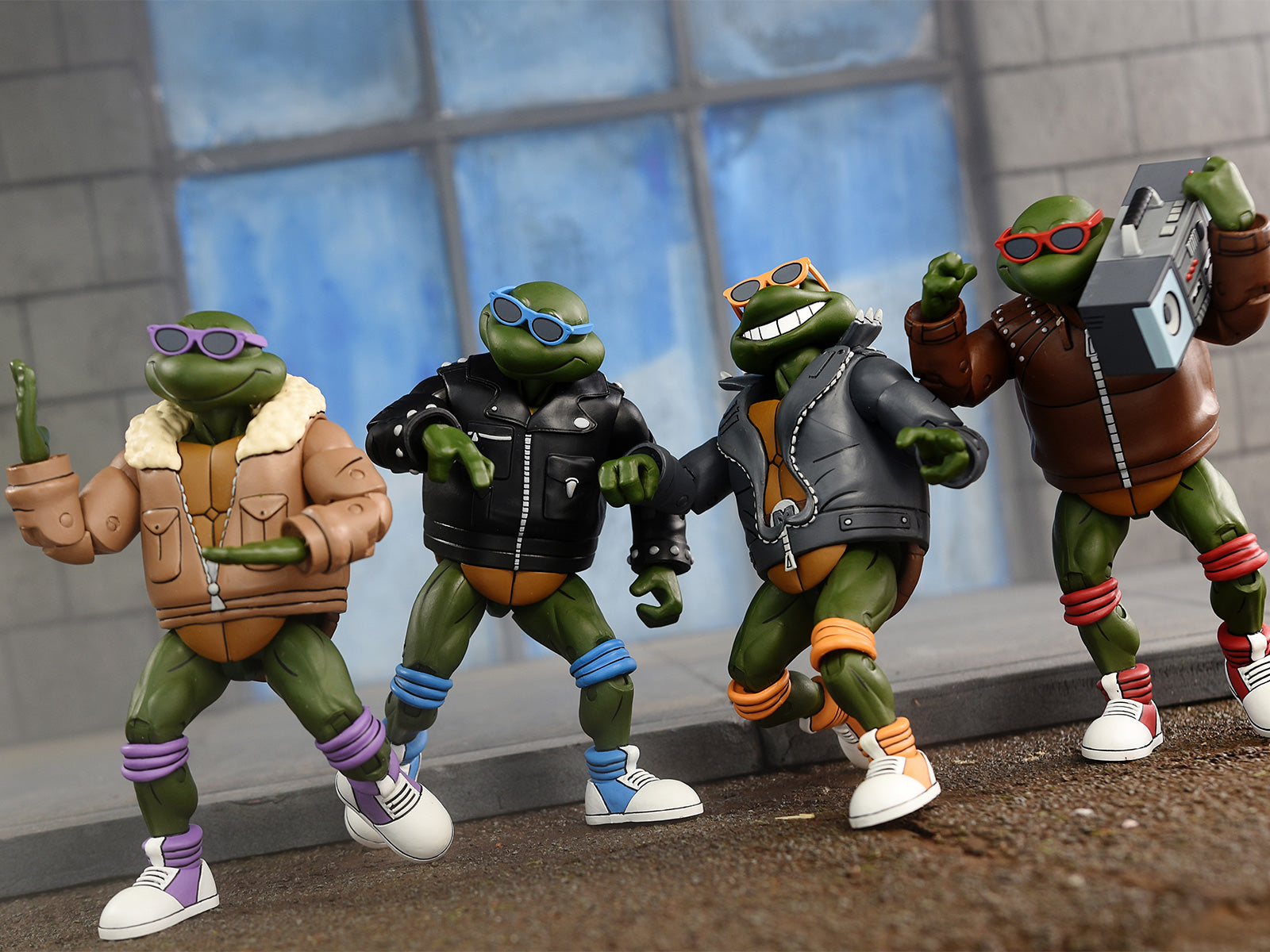 BUY NOW - TMNT (CARTOON) PUNK TURTLES 4 PACK - 7" SCALE ACTION FIGURES | NECA ONLINE