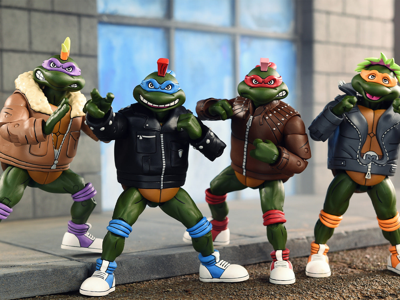 BUY NOW - TMNT (CARTOON) PUNK TURTLES 4 PACK - 7" SCALE ACTION FIGURES | NECA ONLINE