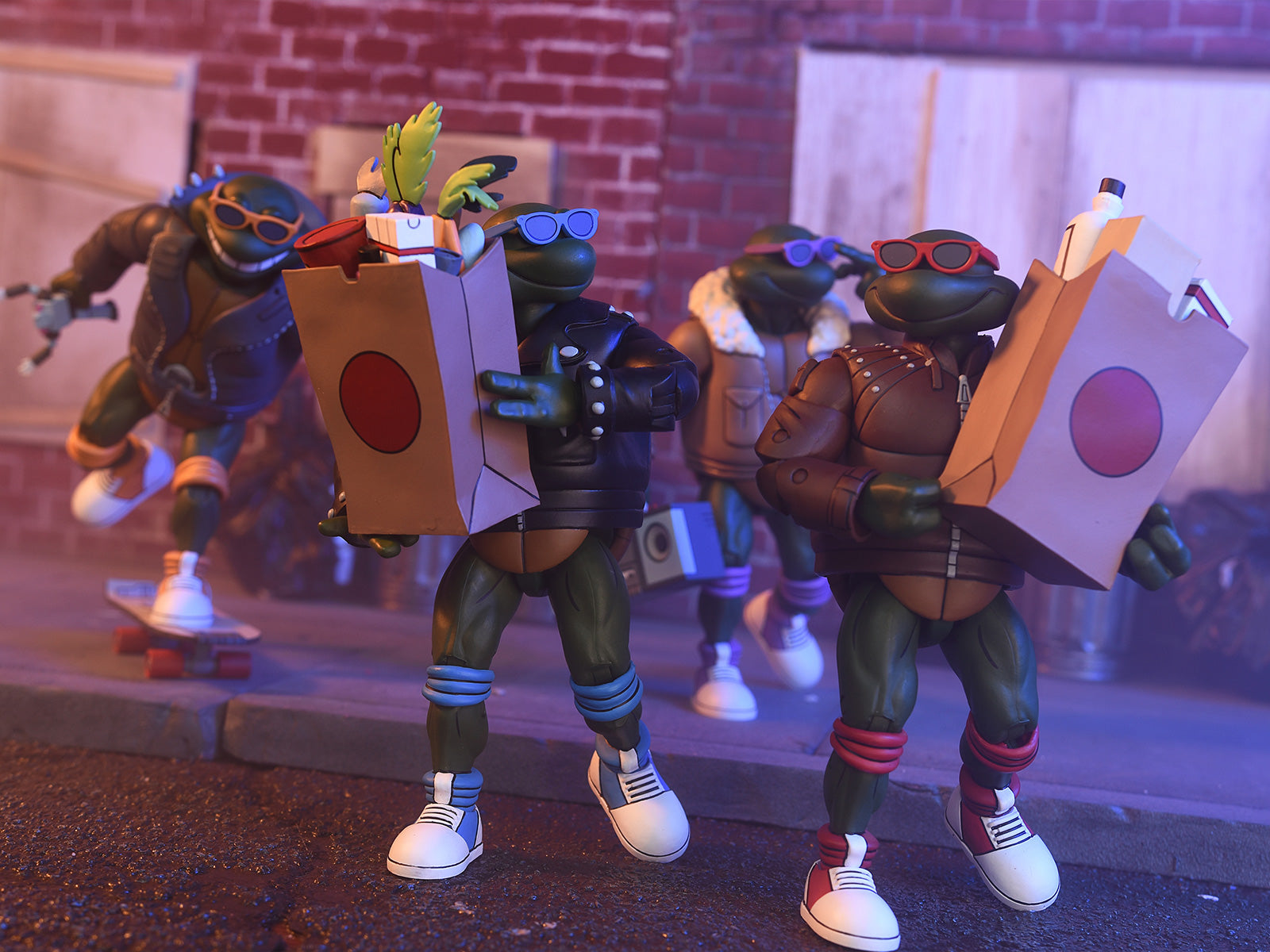 BUY NOW - TMNT (CARTOON) PUNK TURTLES 4 PACK - 7" SCALE ACTION FIGURES | NECA ONLINE
