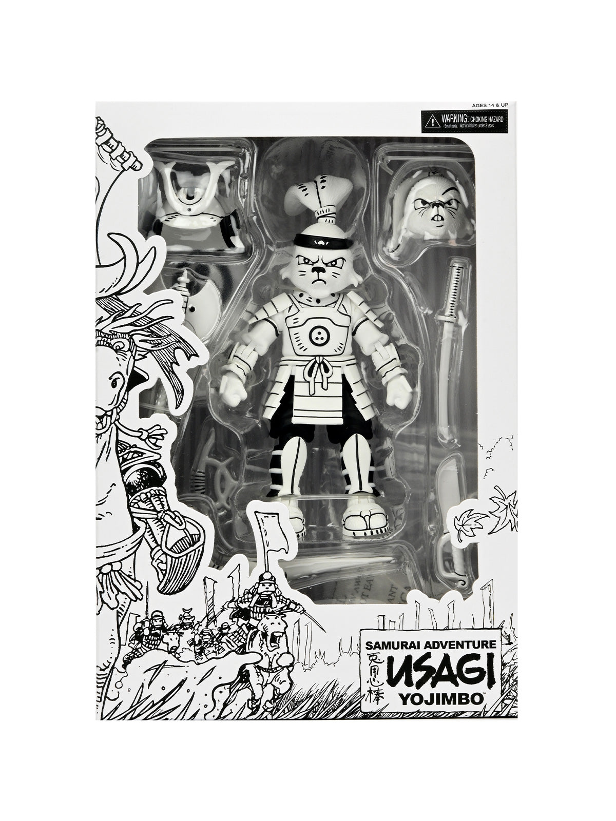 BUY NOW - SAMURAI USAGI YOJIMBO BLACK & WHITE - 7" SCALE ACTION FIGURE | NECAONLINE AU