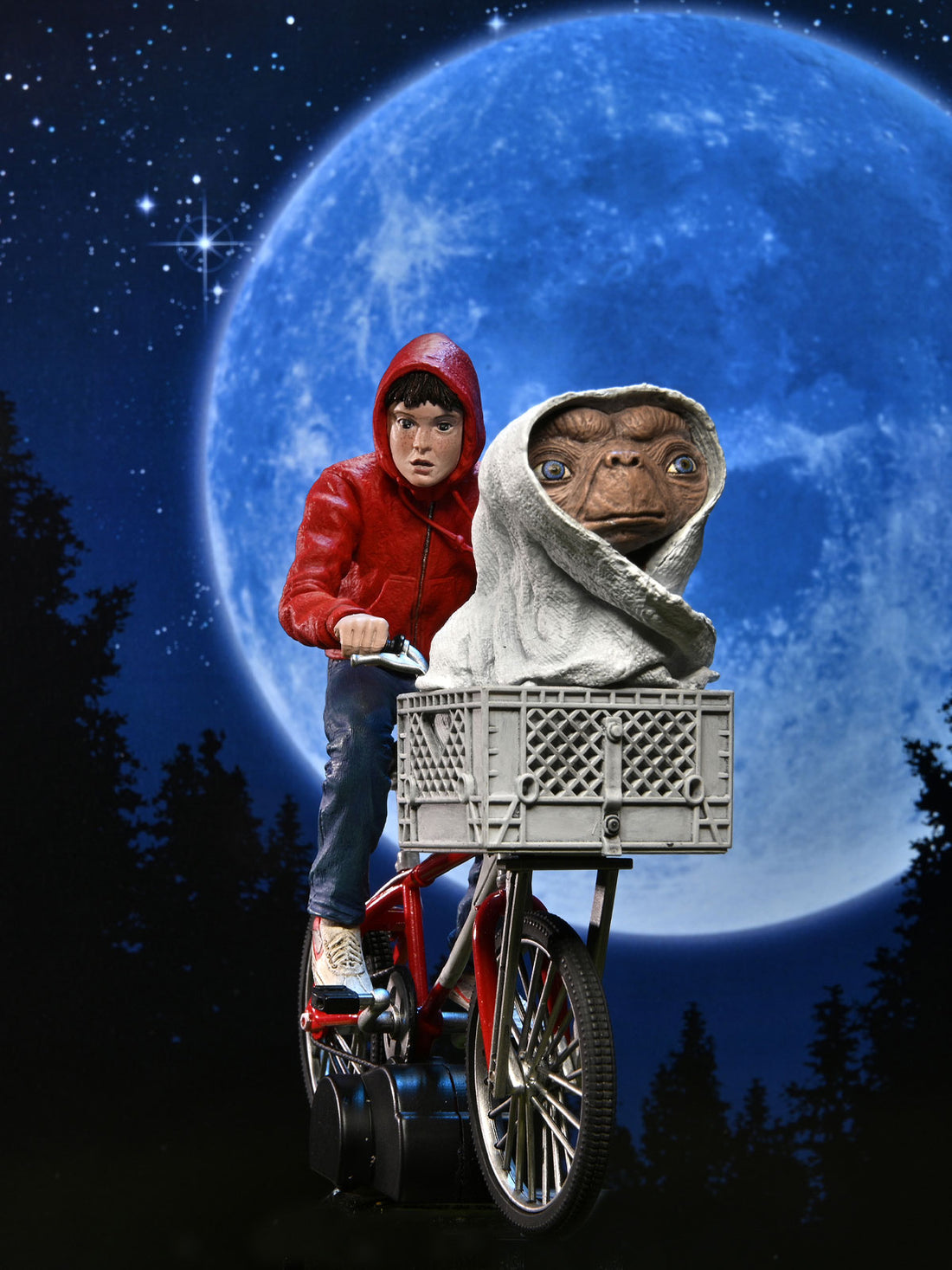 BUY E.T. & ELLIOTT ON BICYCLE - 40TH ANNIVERSARY 7" ACTION FIGURE | NECA ONLINE AU