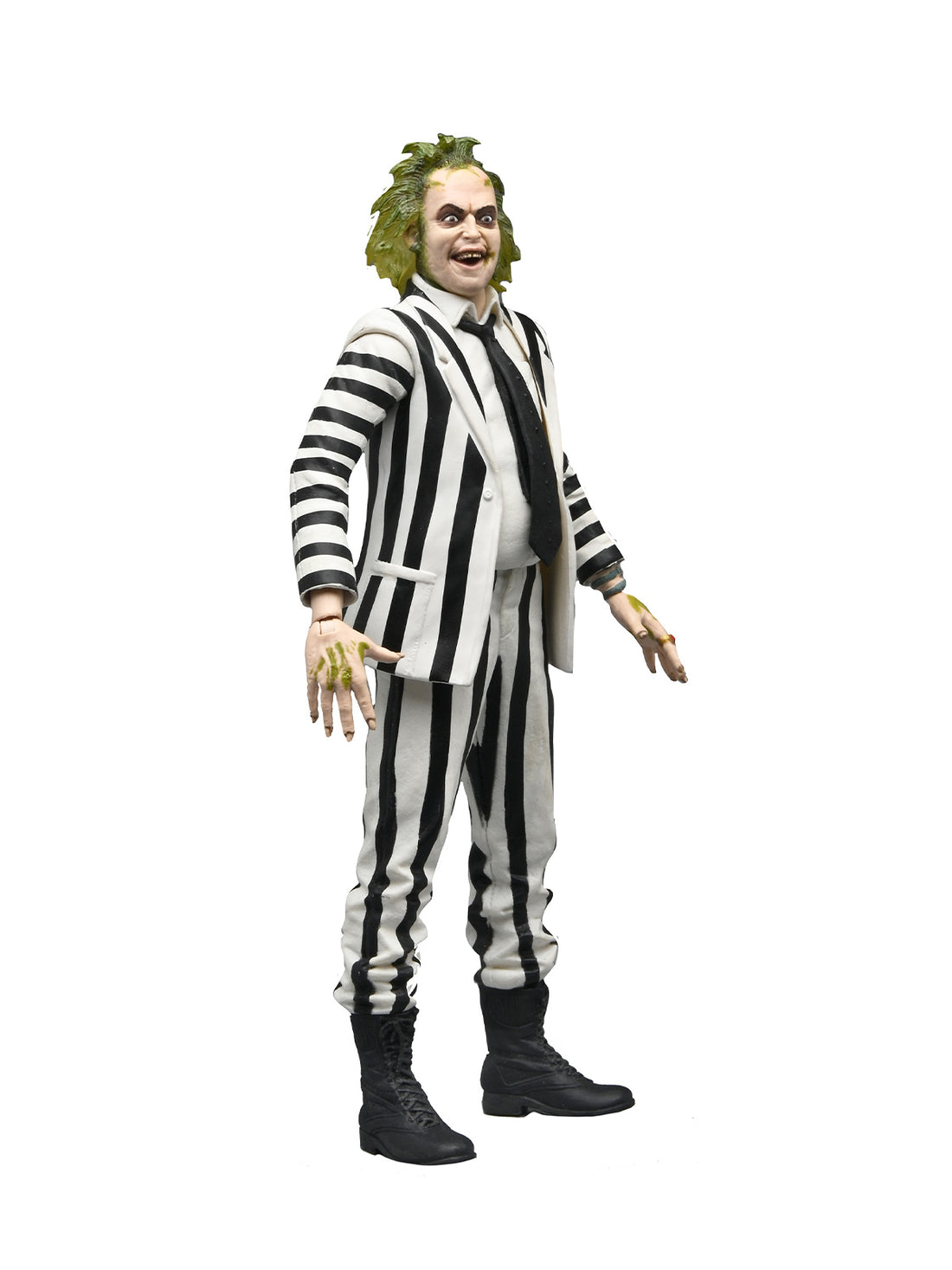 BUY NOW - BEETLEJUICE (1988) - BLACK & WHITE STRIPED SUIT BEETLEJUICE - 7" SCALE ACTION FIGURE | NECAONLINE AU