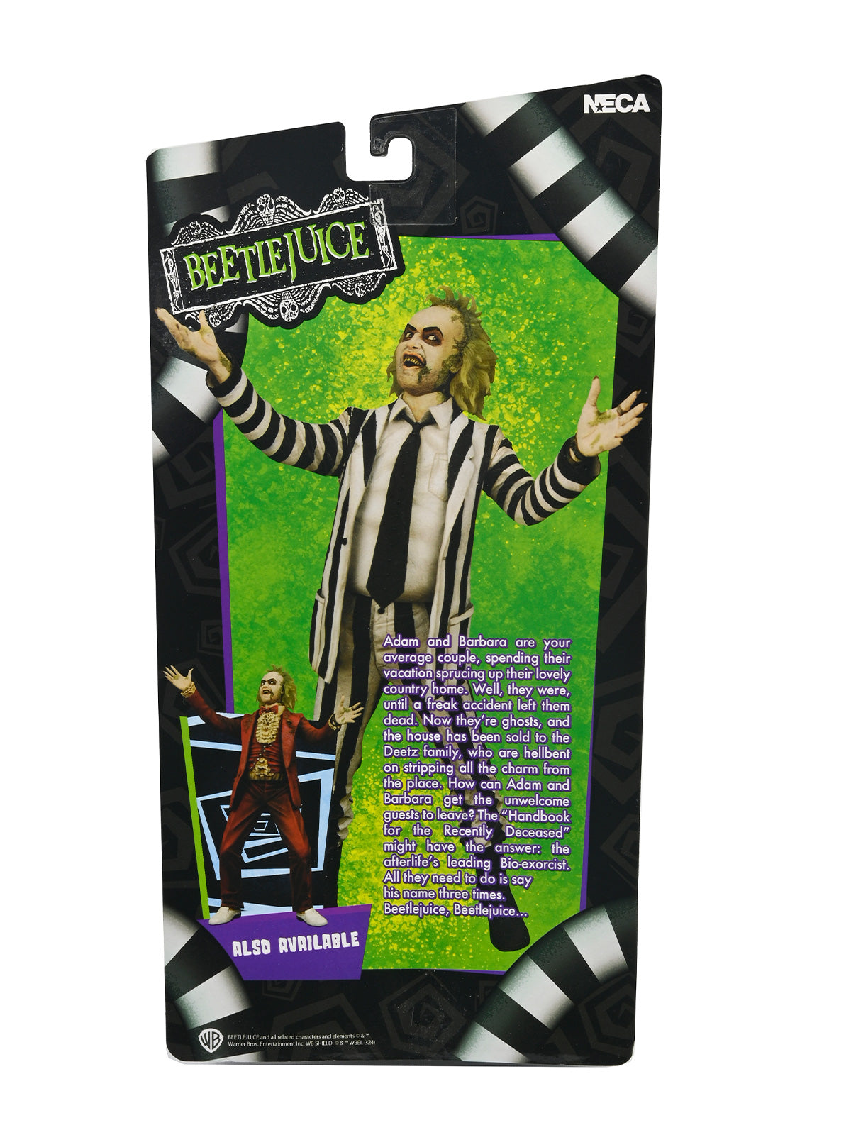 BUY NOW - BEETLEJUICE (1988) - BLACK & WHITE STRIPED SUIT BEETLEJUICE - 7" SCALE ACTION FIGURE | NECAONLINE AU