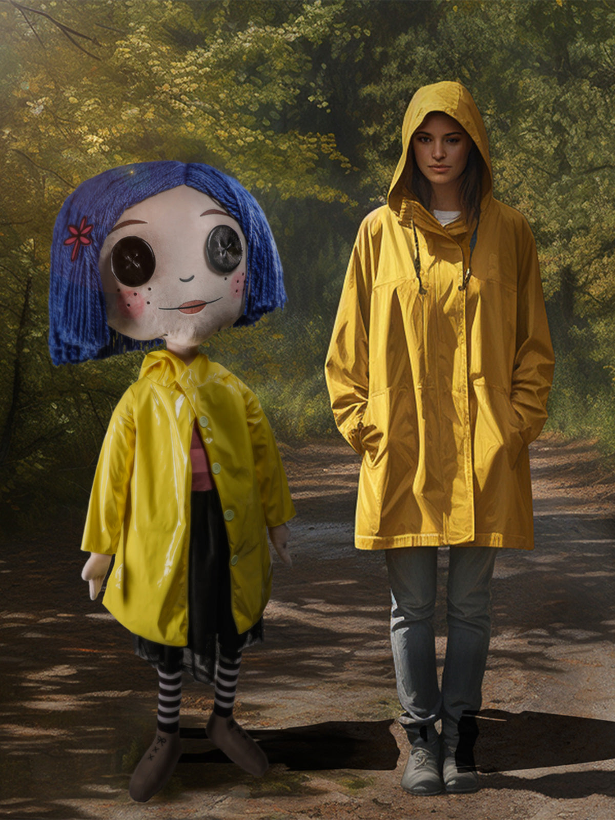 BUY NOW - CORALINE BUTTON EYES (STAND) 5FT LIFE SIZE PLUSH | NECA ONLINE
