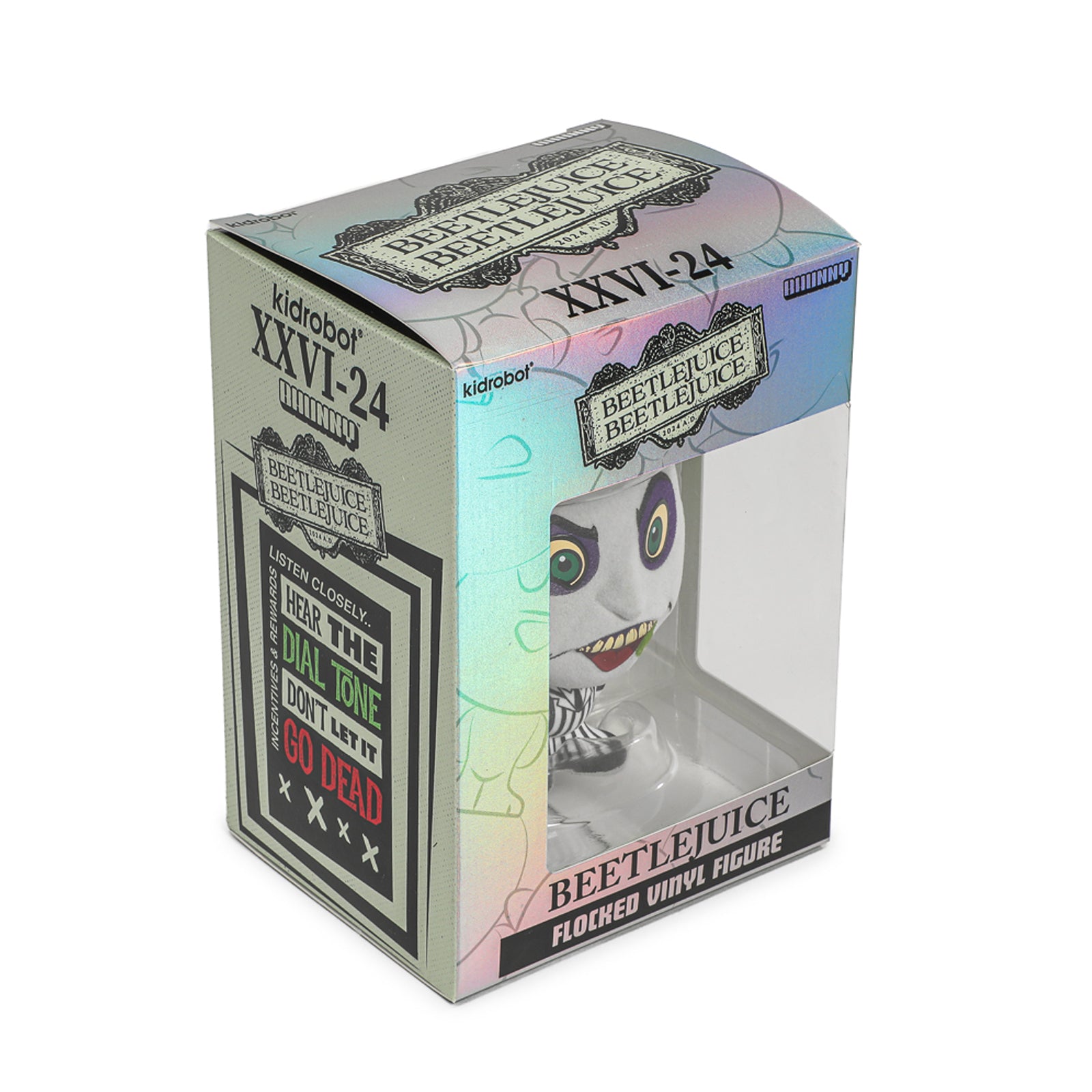 BUY NOW | BEETLEJUICE BEETLEJUICE (2024) BHUNNY FLOCKED (STRIPED SUIT) - 4" STYLIZED FIGURE | NECAONLINE.COM.AU