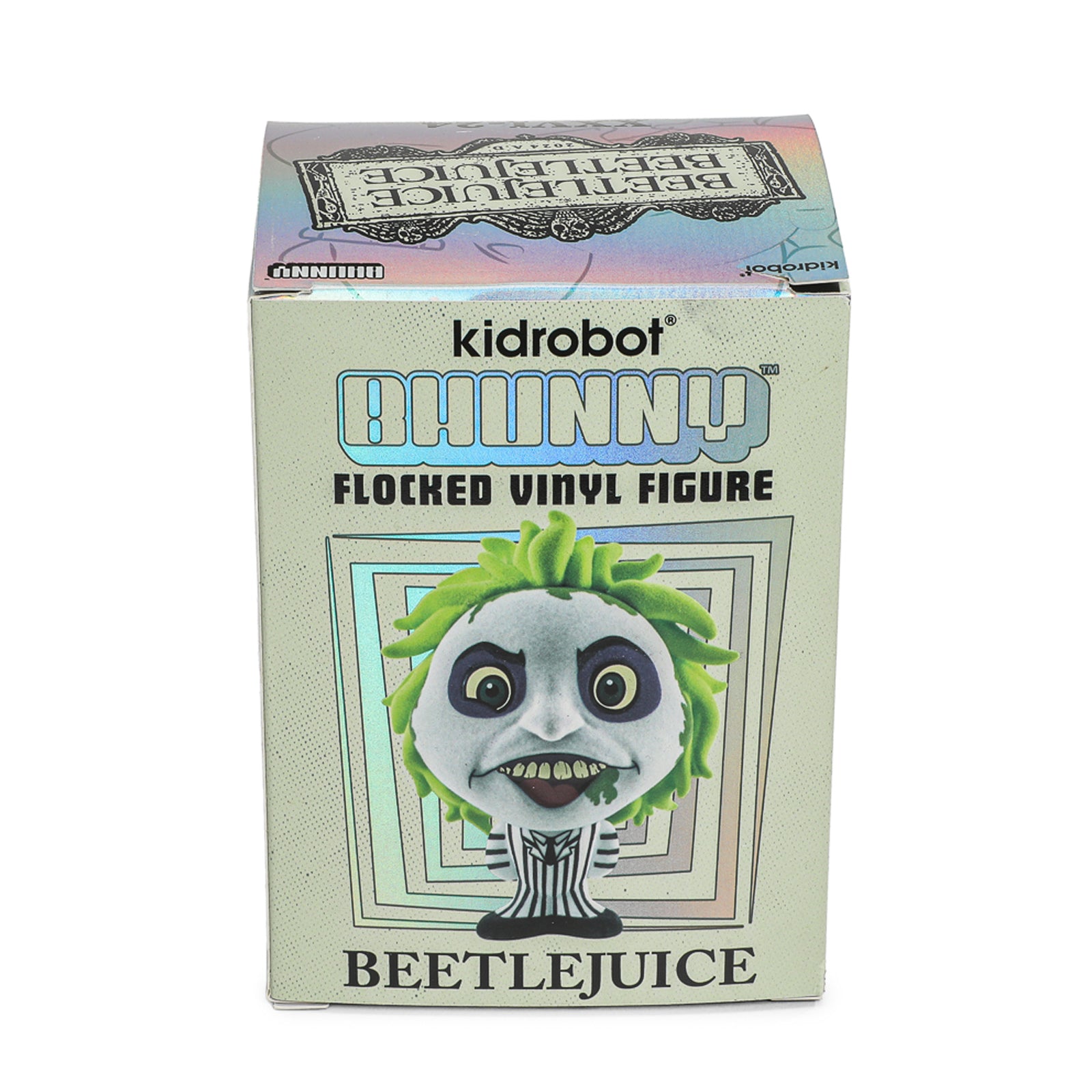 BUY NOW | BEETLEJUICE BEETLEJUICE (2024) BHUNNY FLOCKED (STRIPED SUIT) - 4" STYLIZED FIGURE | NECAONLINE.COM.AU