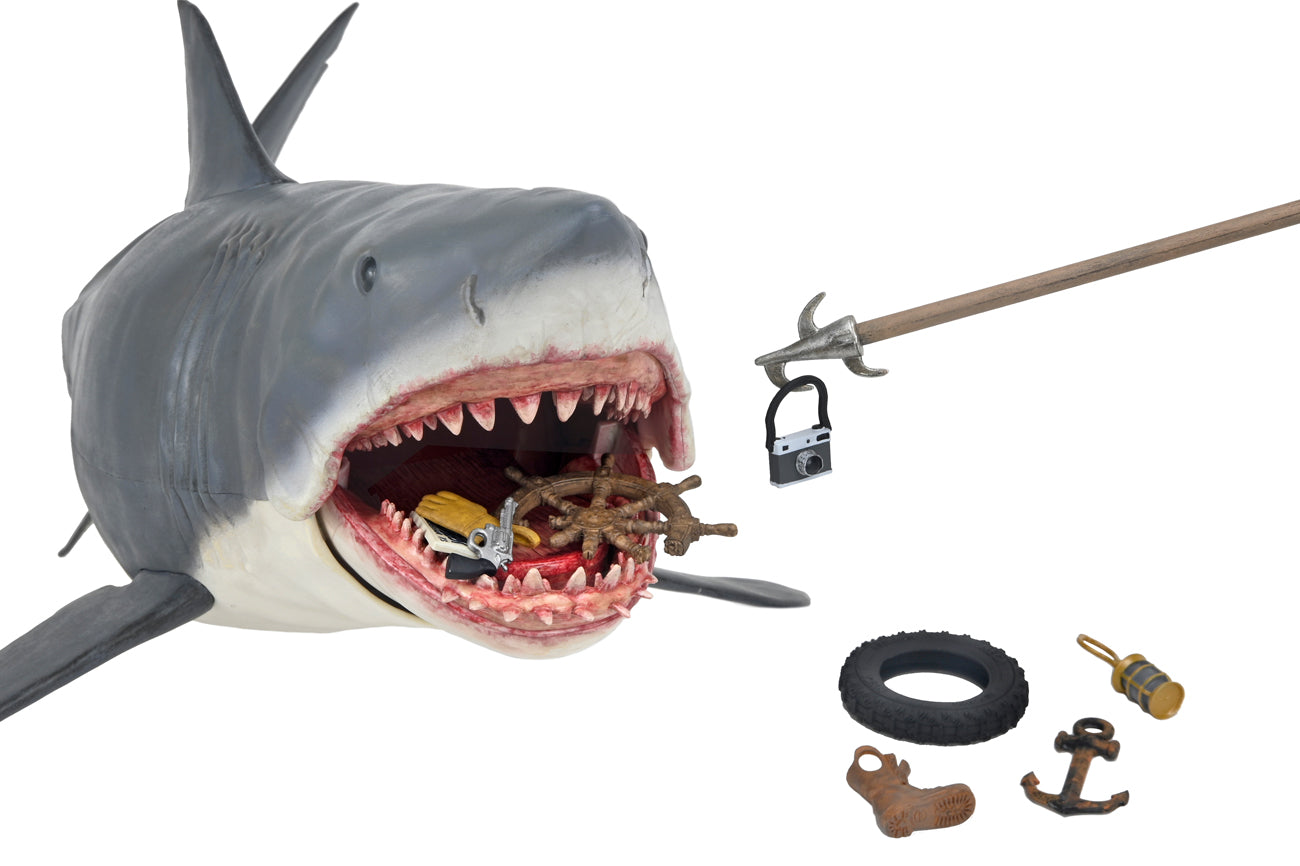 BUY NOW - JAWS 12″ HEAD TO TAIL ACTION FIGURE “THE GAME OF JAWS” 50TH ANNIVERSARY |NECAONLINE.COM.AU