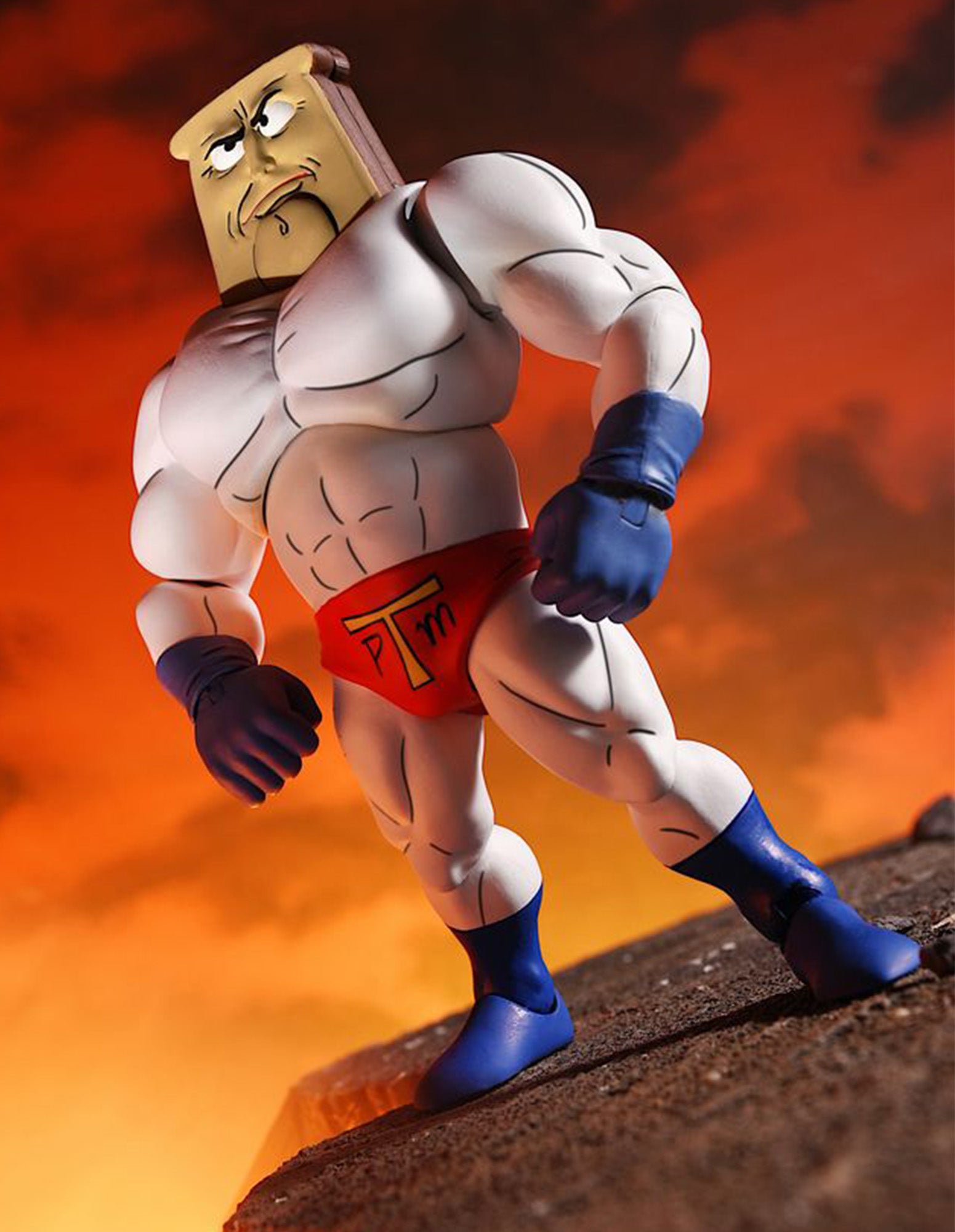BUY NOW - THE REN & STIMPY SHOW – ULTIMATE POWDERED TOAST MAN 7″ SCALE ACTION FIGURE | NECAONLINE.COM.AU