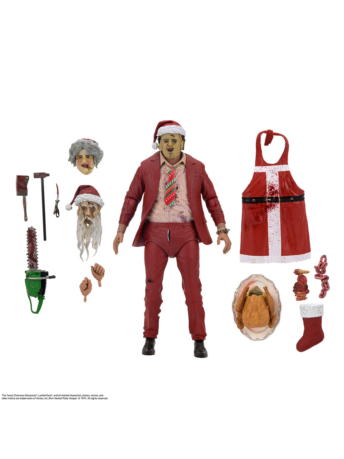 BUY NOW - TEXAS CHAINSAW MASSACRE ULTIMATE SANTA LEATHERFACE – 7″ SCALE ACTION FIGURE | NECAONLINE.COM.AU