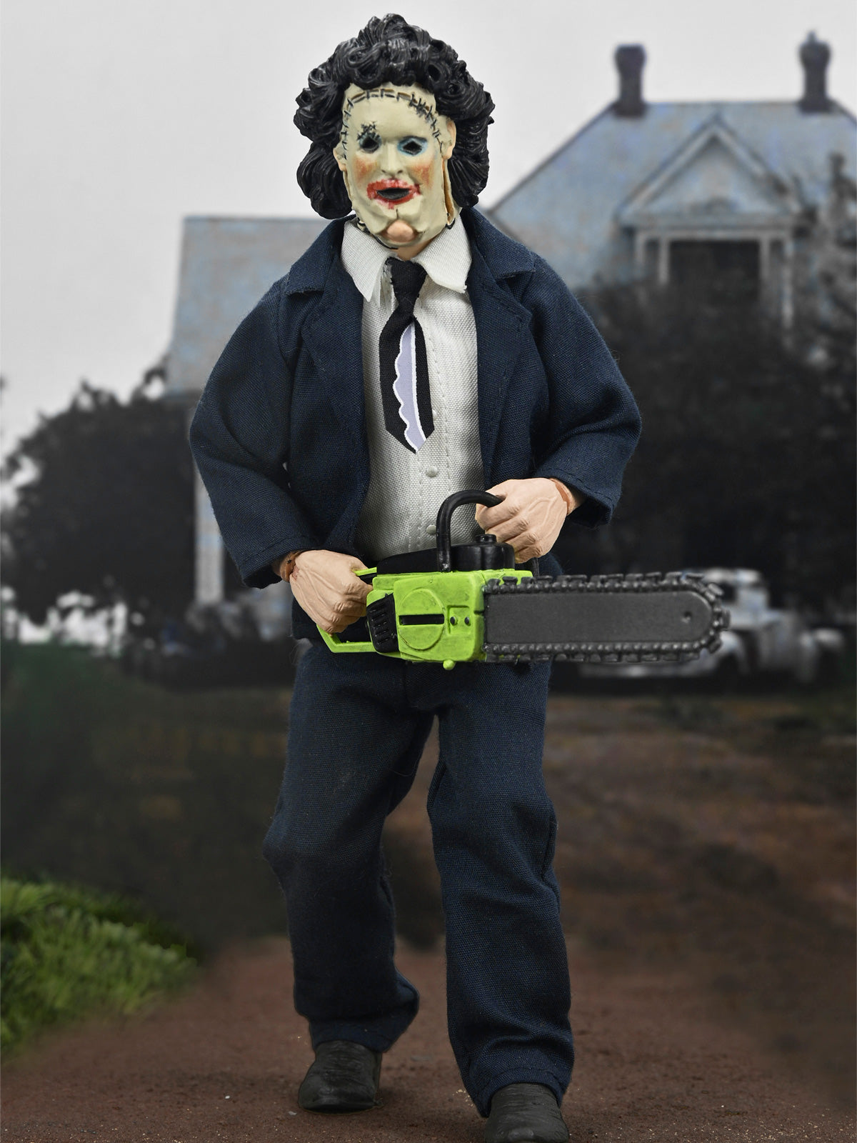 BUY NOW - TEXAS CHAINSAW MASSACRE - LEATHERFACE (PRETTY WOMAN MASK) 50TH ANNIVERSARY 8" CLOTHED ACTION FIGURE | NECAONLINE AU