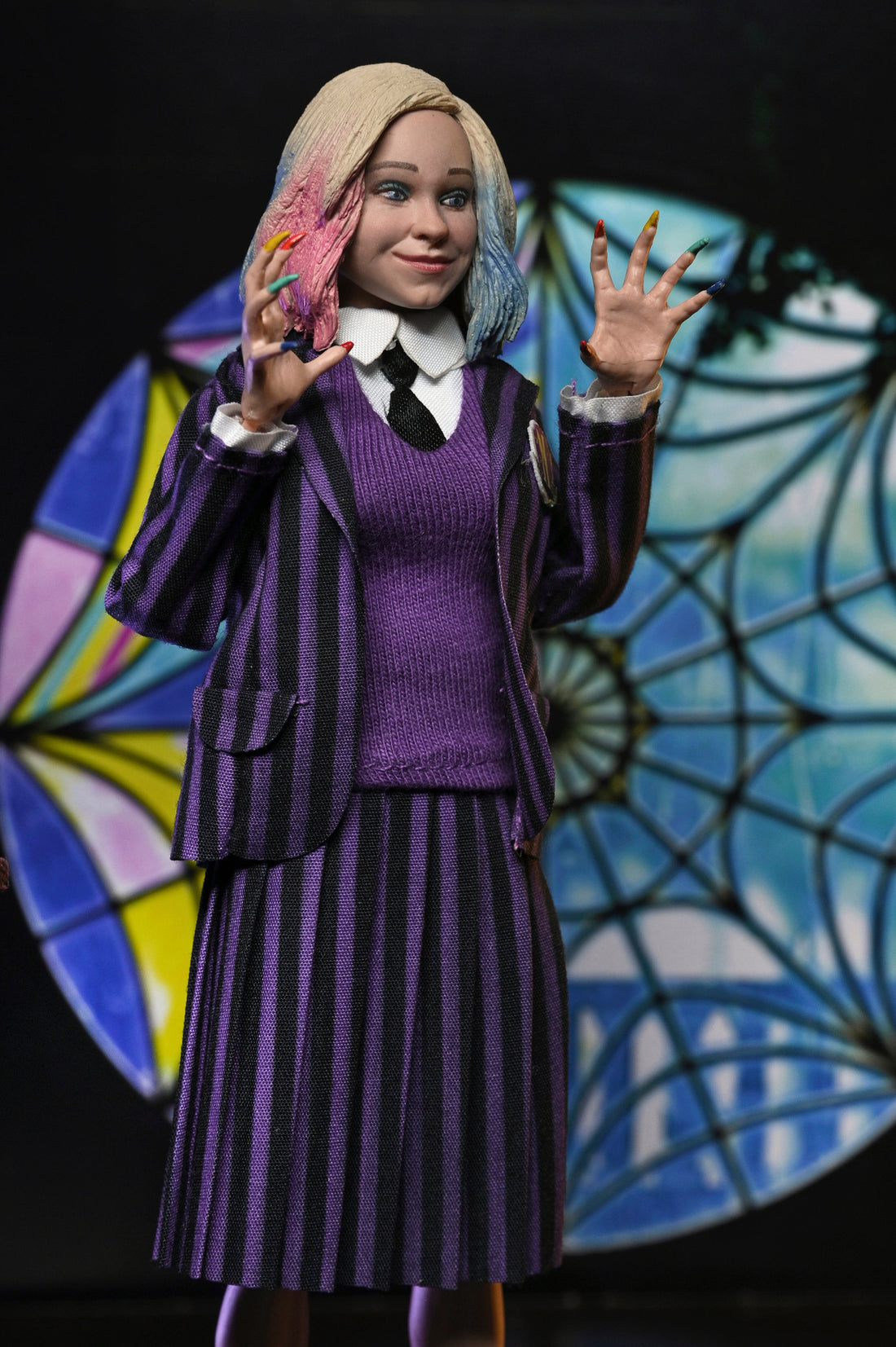 BUY NOW - WEDNESDAY – WEDNESDAY ADDAMS (NEVERMORE UNIFORM) AND ENID 2 PACK – 8″ CLOTHED ACTION FIGURE | NECAONLINE.COM.AU