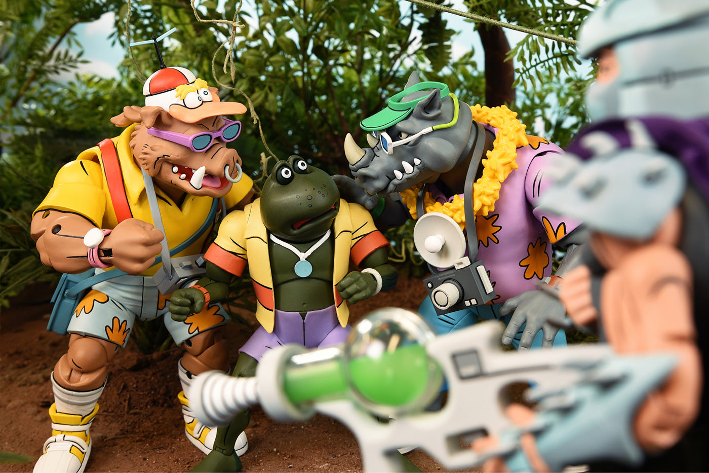 BUY NOW - TMNT VACATION BEBOP AND ROCKSTEADY 2 PACK (CARTOON) - 7" SCALE ACTION FIGURE | NECAONLINE AU