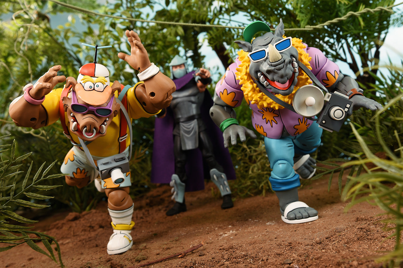 BUY NOW - TMNT VACATION BEBOP AND ROCKSTEADY 2 PACK (CARTOON) - 7" SCALE ACTION FIGURE | NECAONLINE AU