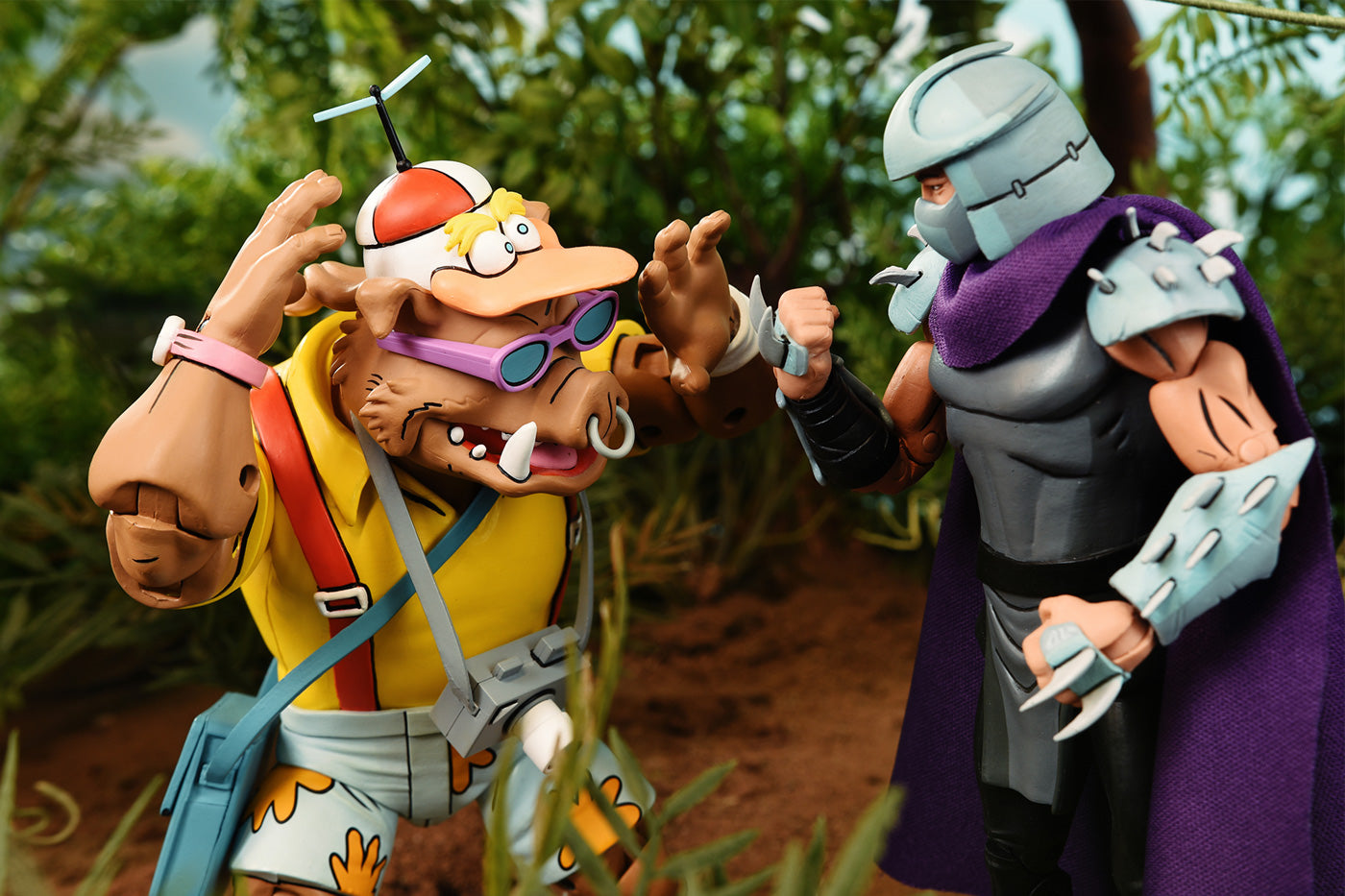 BUY NOW - TMNT VACATION BEBOP AND ROCKSTEADY 2 PACK (CARTOON) - 7" SCALE ACTION FIGURE | NECAONLINE AU