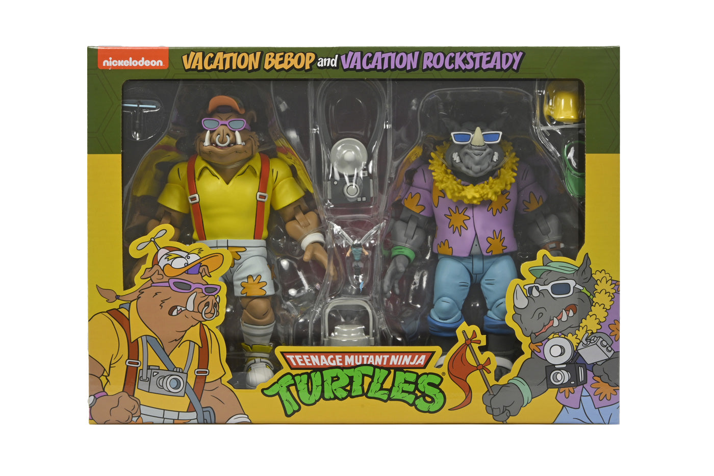 TMNT VACATION BEBOP AND ROCKSTEADY 2 PACK (CARTOON) - 7" SCALE ACTION FIGURE