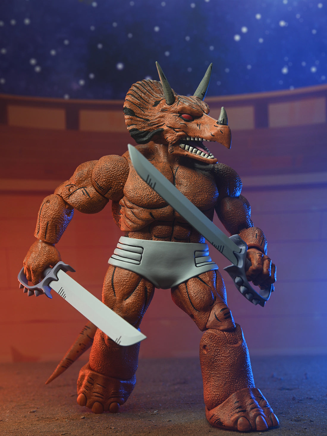 TMNT (MIRAGE COMICS) TRICERATON GLADIATOR - 7" SCALE ACTION FIGURE