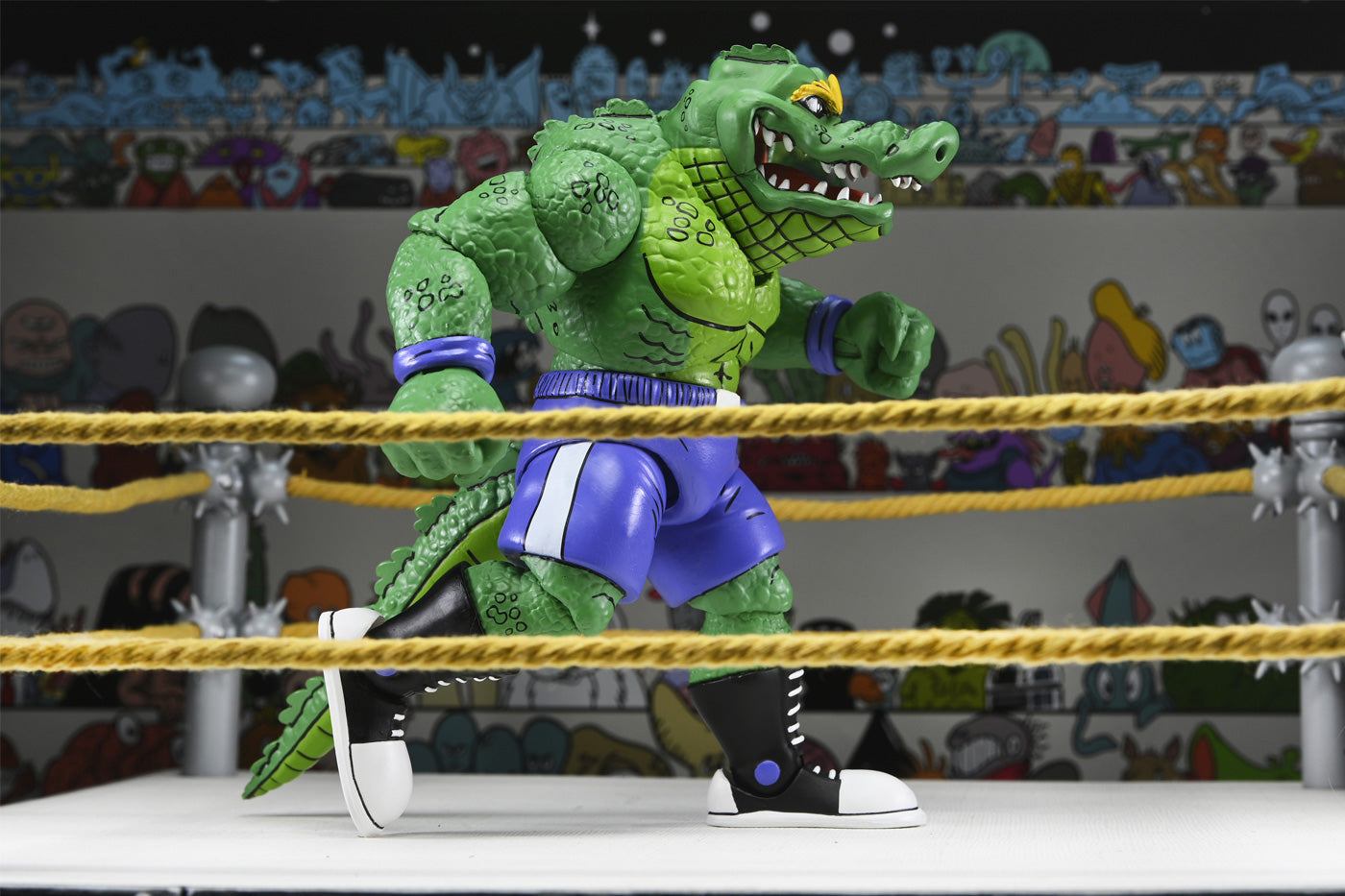 TMNT STUMP WRESTLING LEATHERHEAD (ARCHIE COMICS) 7" SCALE ACTION FIGURE