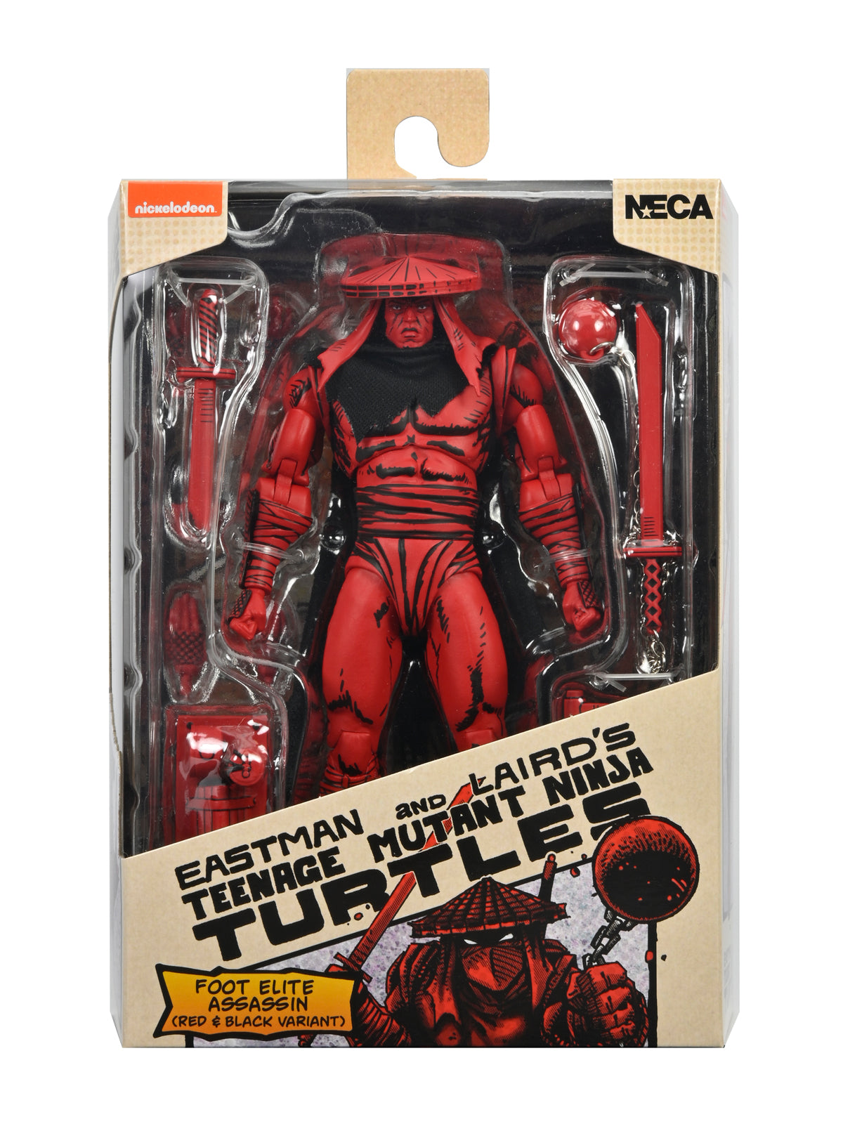 BUY NOW TMNT RED AND BLACK FOOT ASSASSIN (MIRAGE COMICS) 7″ SCALE ACTION FIGURE | NECAONLINE.COM.AU