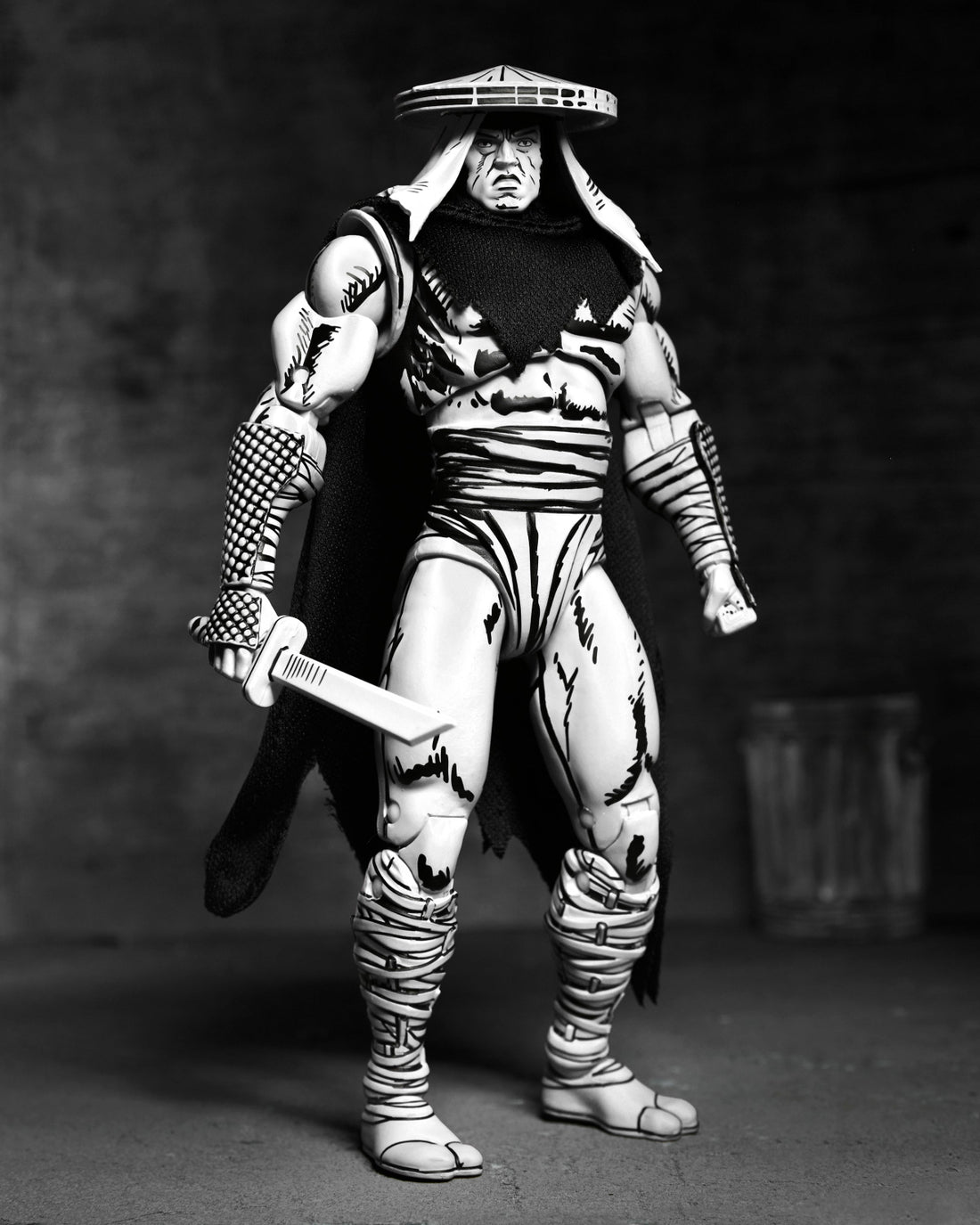 BUY NOW - TMNT FOOT ASSASSIN BLACK & WHITE (MIRAGE COMICS) – 7″ SCALE ACTION FIGURE | NECAONLINE.COM.AU