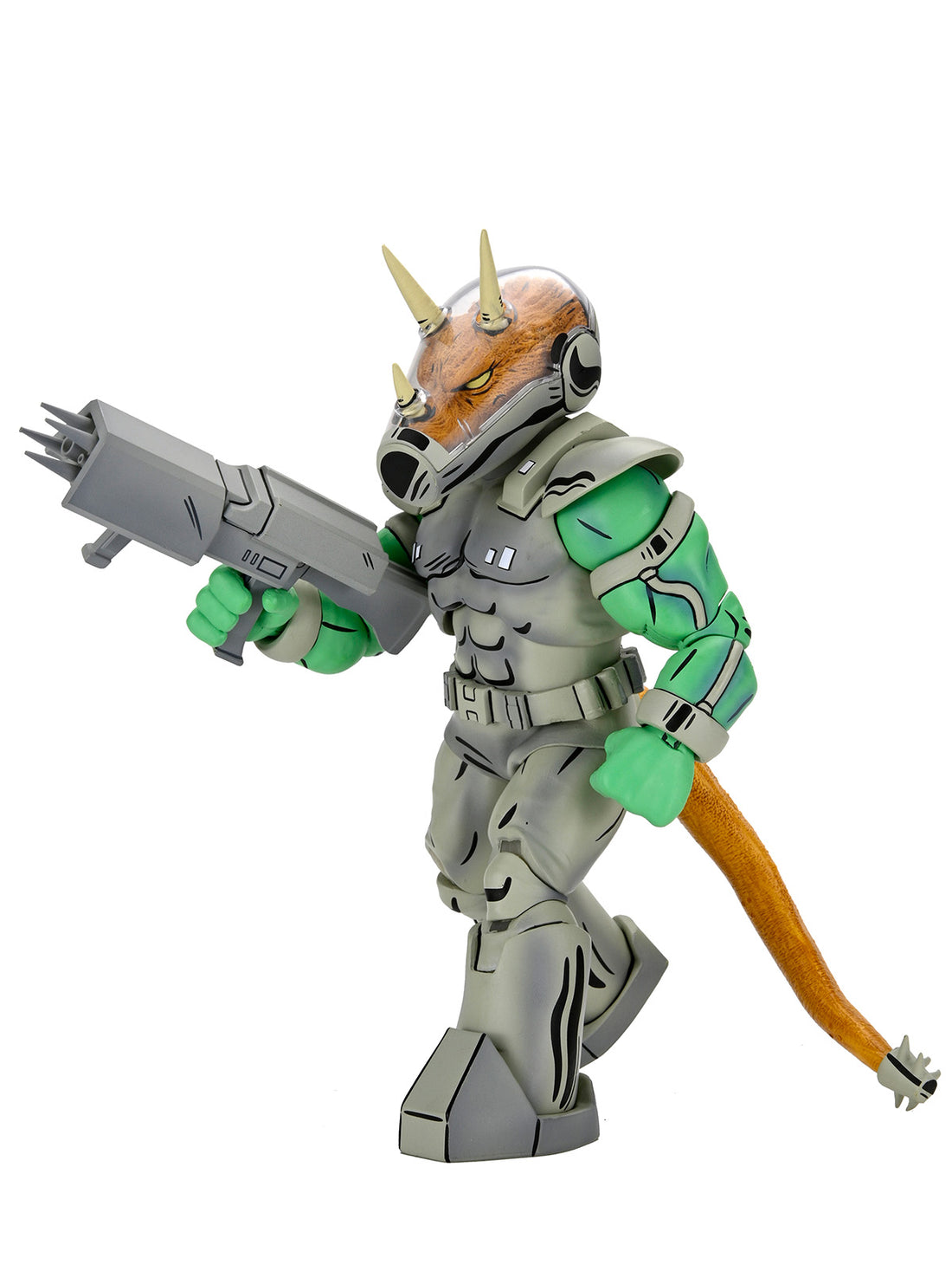 BUY NOW - TMNT (MIRAGE COMICS) SHOCK COMMANDO TRICERATON - 7" SCALE ACTION FIGURE | NECAONLINE.COM.AU