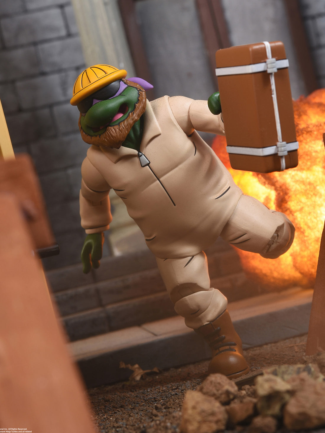 BUY NOW - TMNT (1987 CARTOON) CONSTRUCTION DONATELLO – 7″ SCALE ACTION FIGURE | NECAONLINE.COM.AU