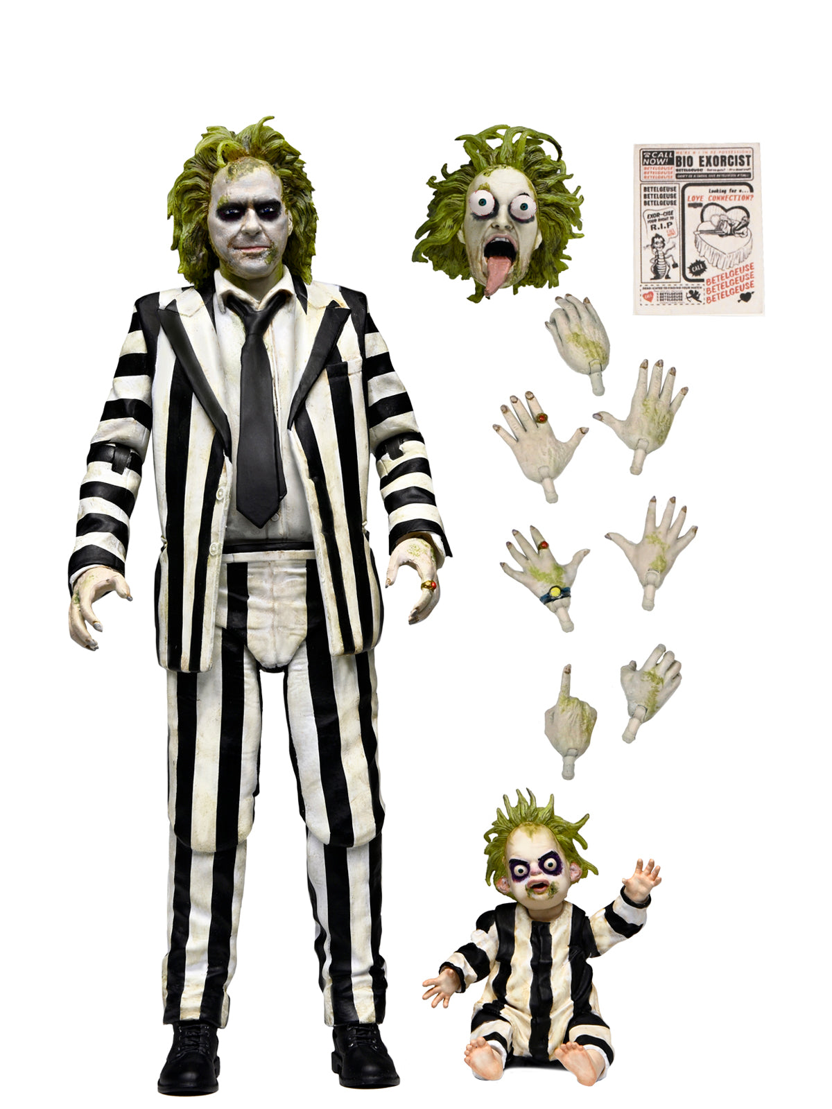 BUY NOW - BEETLEJUICE “STRIPED SUIT” BEETLEJUICE BEETLEJUICE ULTIMATE 7″ SCALE ACTION FIGURE| NECAONLINE.COM.AU