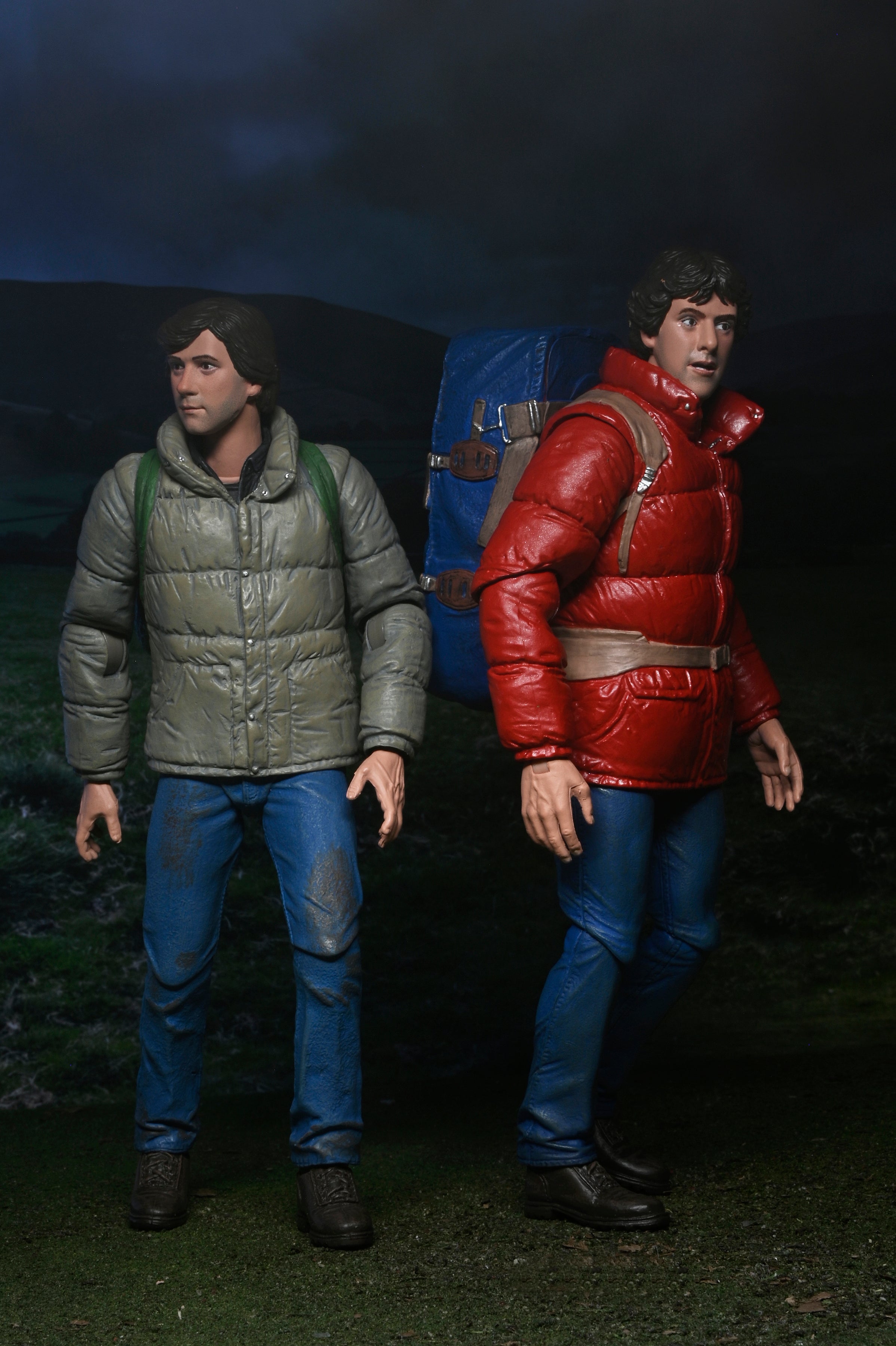 AN AMERICAN WEREWOLF IN LONDON - JACK AND DAVID 2 PACK - 7&quot; SCALE ACTION FIGURES