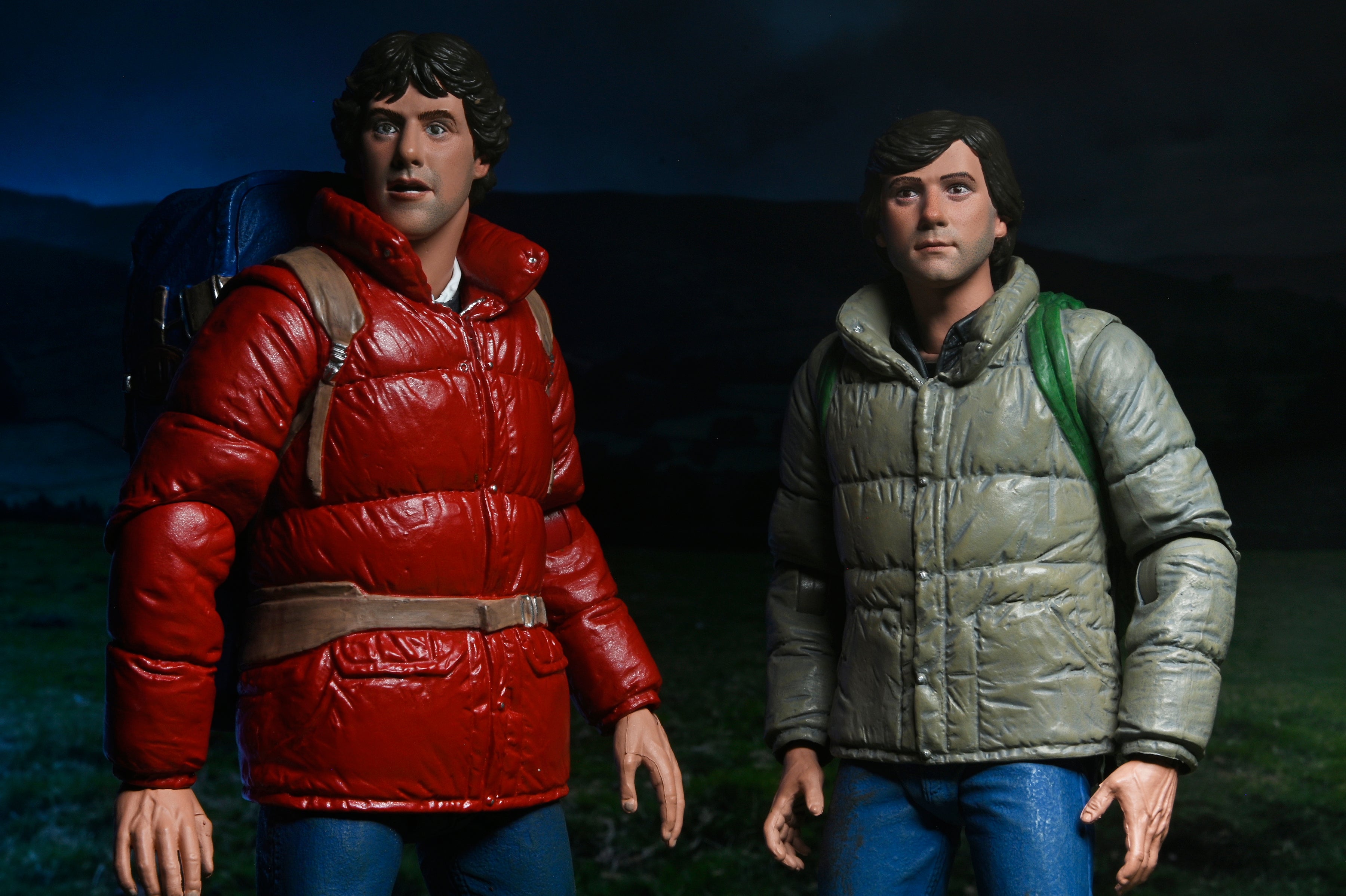 AN AMERICAN WEREWOLF IN LONDON - JACK AND DAVID 2 PACK - 7&quot; SCALE ACTION FIGURES
