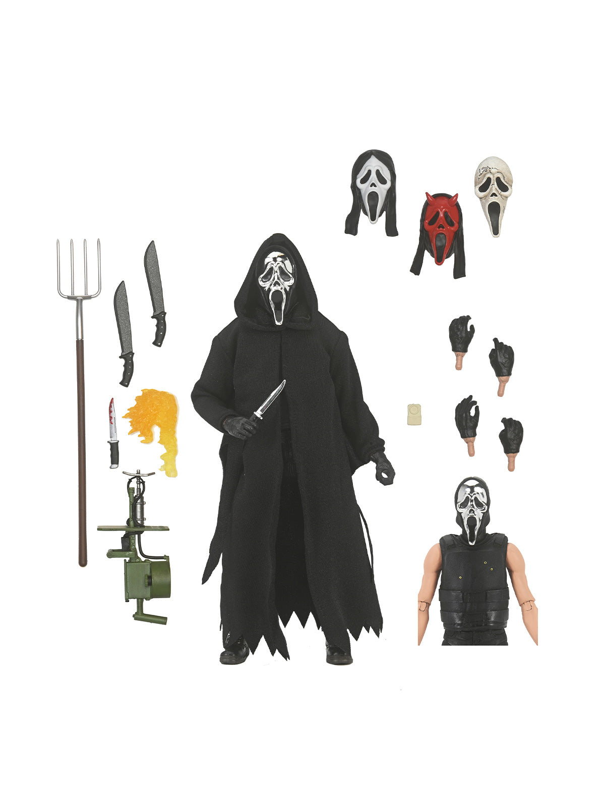 BUY NOW - GHOST FACE ULTIMATE GHOST FACE INFERNO 7&quot; SCALE ACTION FIGURE | NECA ONLINE 