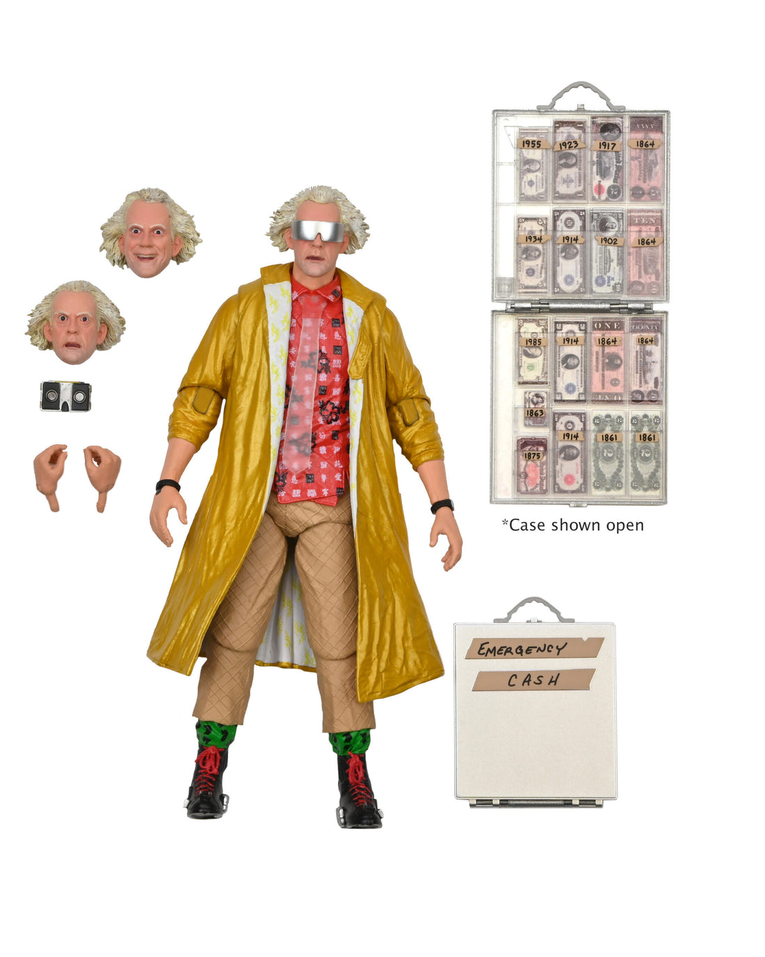 BUY BACK TO THE FUTURE 2: DOC BROWN ULTIMATE 7" ACTION FIGURE| NECA ONLINE AU