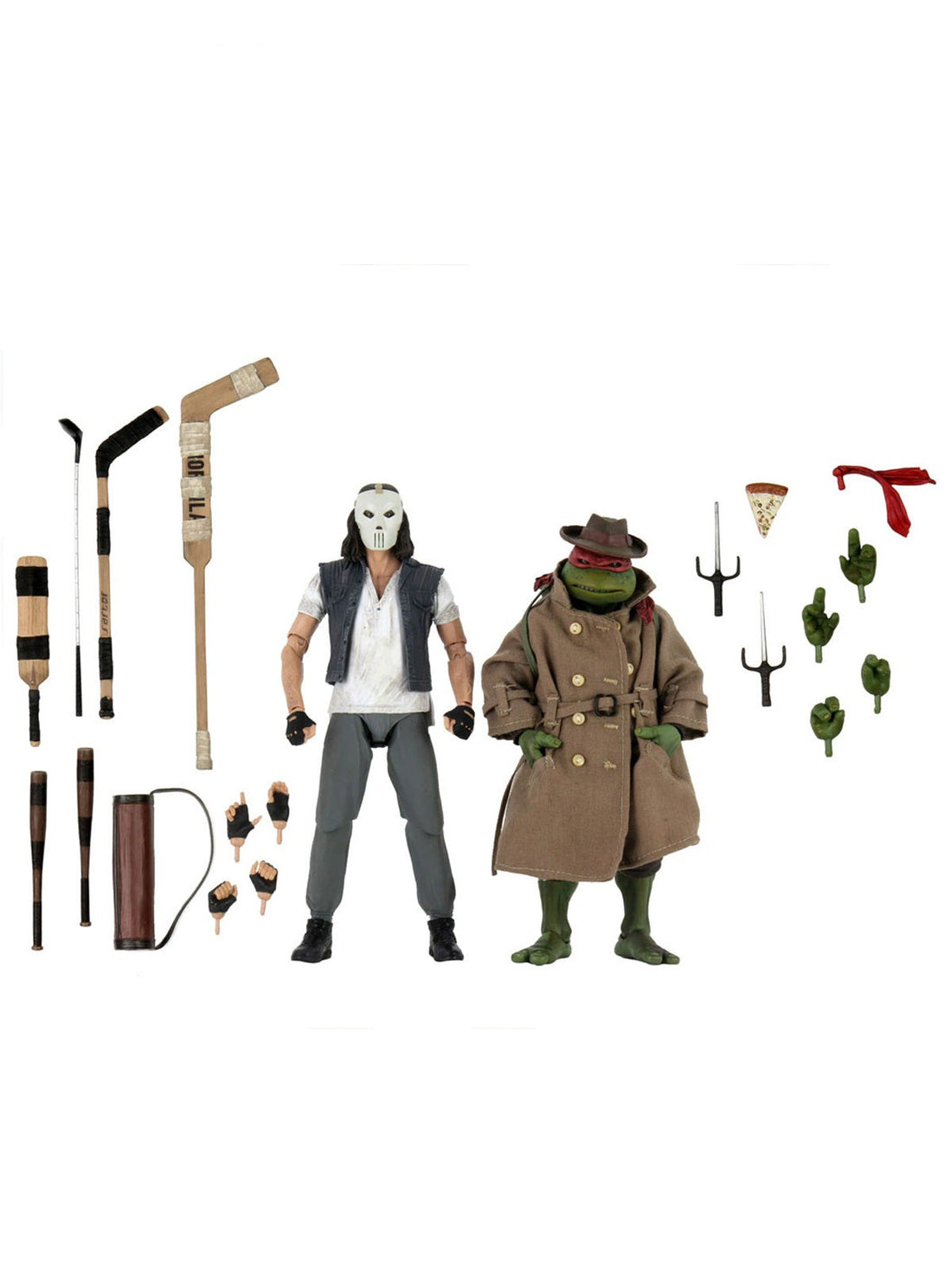 BUY TMNT - CASEY JONES & RAPHAEL DISGUISE (2 PACK) 7" ACTION FIGURES | NECA ONLINE AU