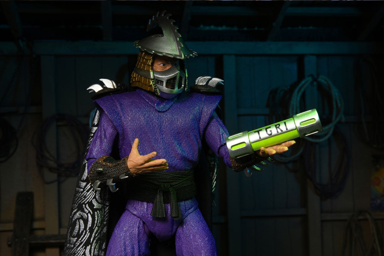 Teenage Mutant Ninja Turtles Ooze Action - Figura The Shredder 8 Cm Che Brilla Al Buio