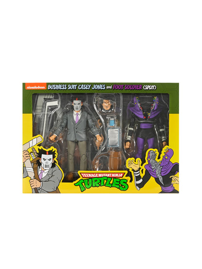 BUY NOW - TMNT BUSINESS SUIT CASEY JONES &amp; SPLIT FOOT SOLDIER - 2 PACK - 7&quot; SCALE ACTION FIGURES | NECA ONLINE AU