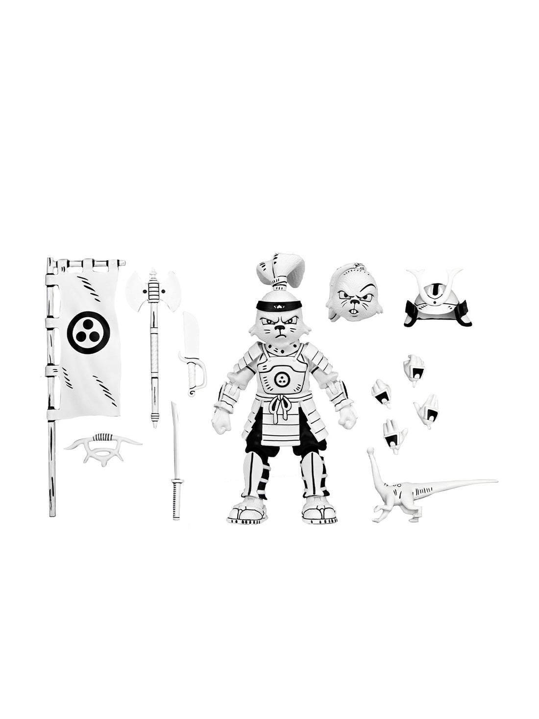 BUY NOW - SAMURAI USAGI YOJIMBO BLACK &amp; WHITE - 7&quot; SCALE ACTION FIGURE | NECAONLINE AU 