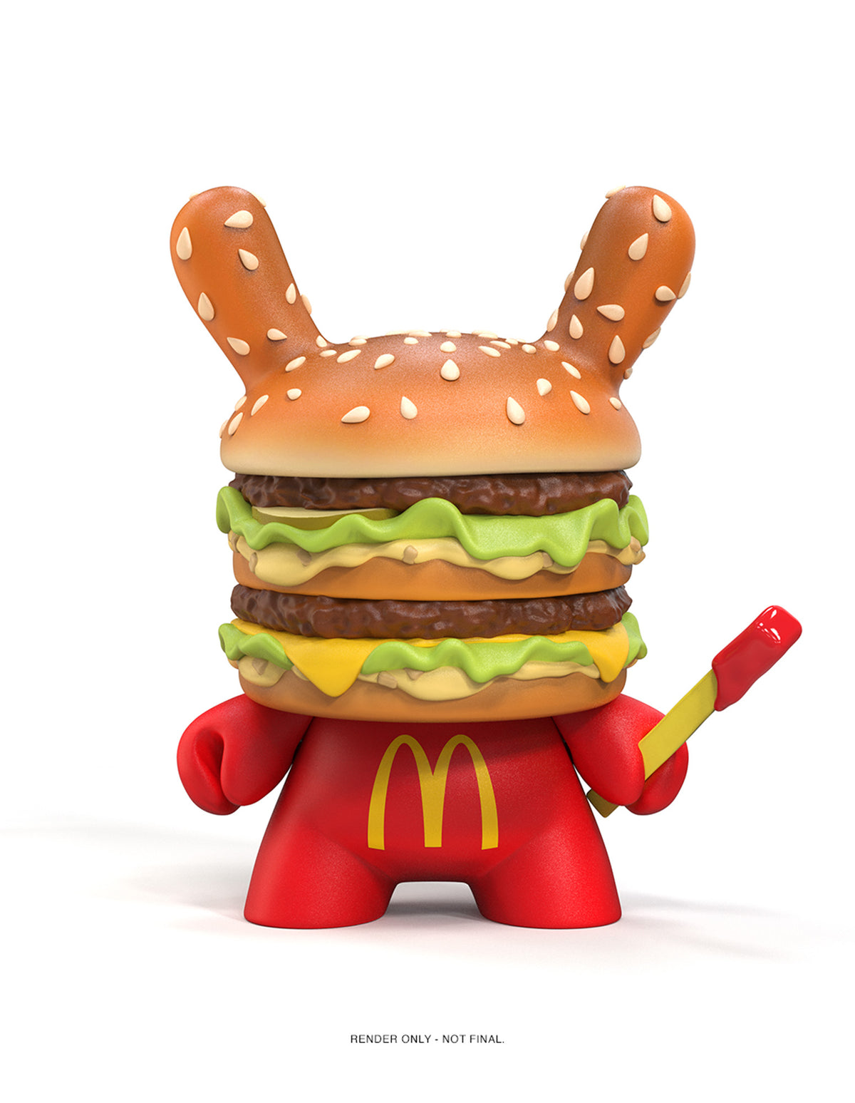 BUY NOW - MCDONALDS BIG MAC 8″ VINYL DUNNY ART FIGURINE | NECAONLINE.COM.AU