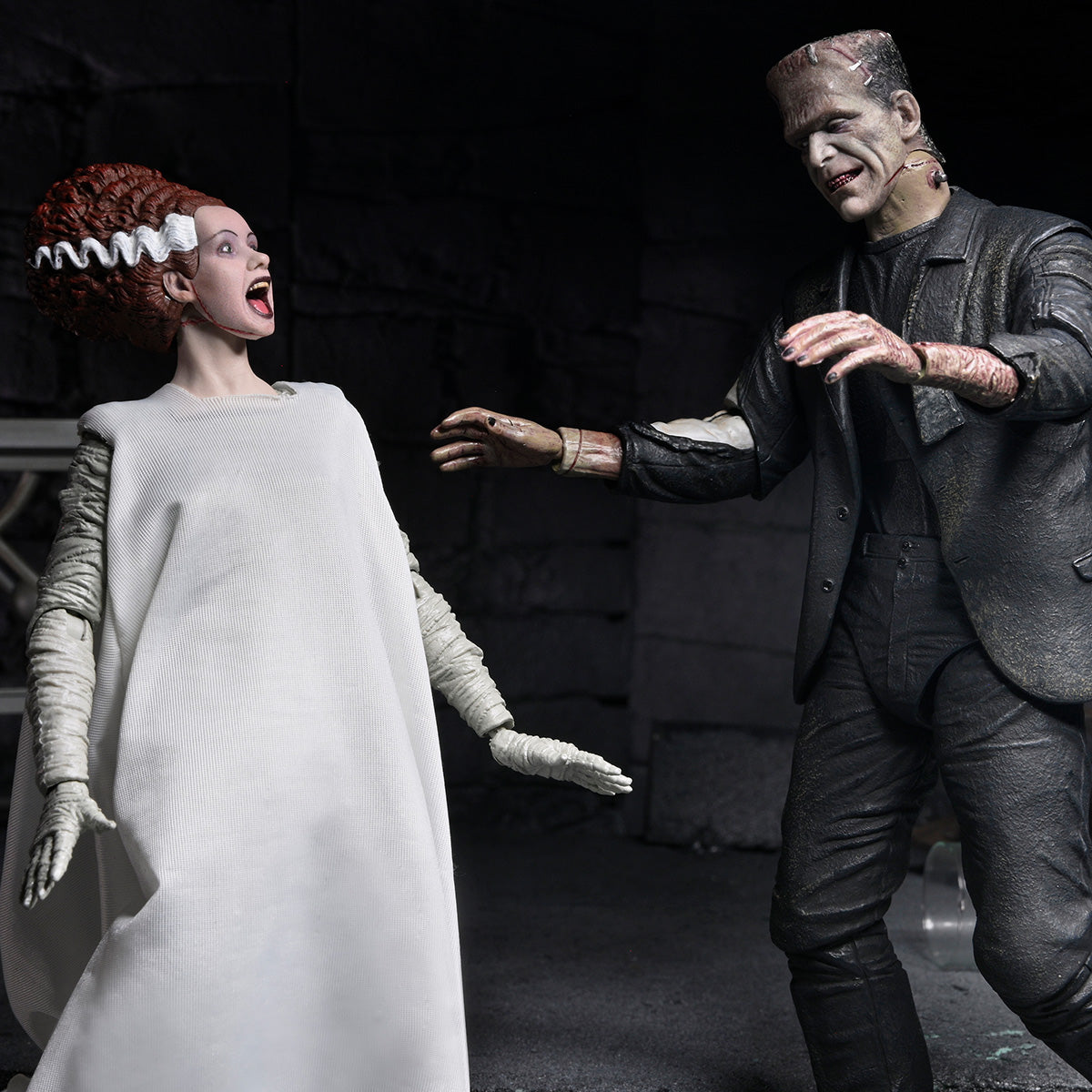 BUY NOW - UNIVERSAL MONSTERS X BRIDE OF FRANKENSTEIN 90TH ANNIVERSARY: THE MONSTER &amp; HIS MATE 2PK 7&quot; FIGURES | NECAONLINE.COM.AU