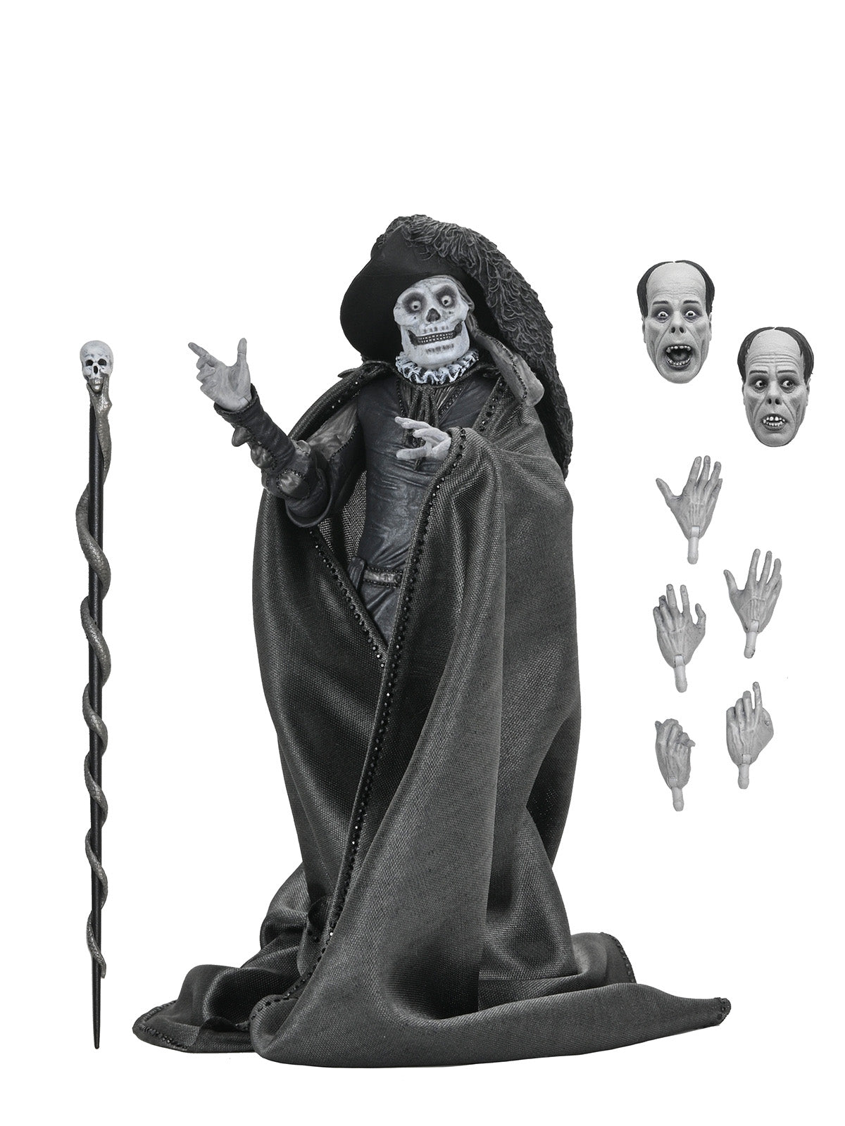 BUY NOW - PHANTOM OF THE OPERA (1925) ULTIMATE PHANTOM "MASQUE OF THE RED DEATH" - 7" SCALE FIGURE (B&amp;W)| NECAONLINE.COM.AU