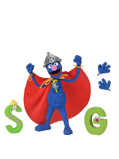 BUY NOW - SESAME STREET – ULTIMATE SUPER GROVER – 7″ SCALE ACTION FIGURE | NECAONLINE.COM.AU