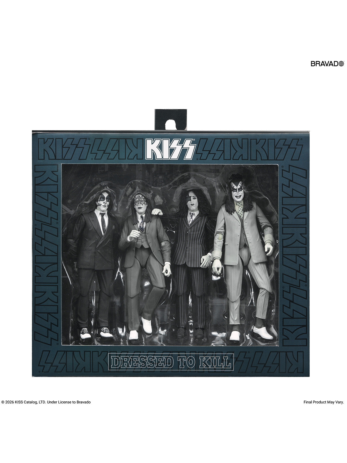 BUY NOW - KISS - DRESSED TO KILL ALBUM COVER 4 PACK - 7" SCALE ACTION FIGURES | NECAONLINE.COM.AU