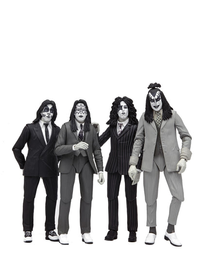 BUY NOW - KISS - DRESSED TO KILL ALBUM COVER 4 PACK - 7" SCALE ACTION FIGURES | NECAONLINE.COM.AU