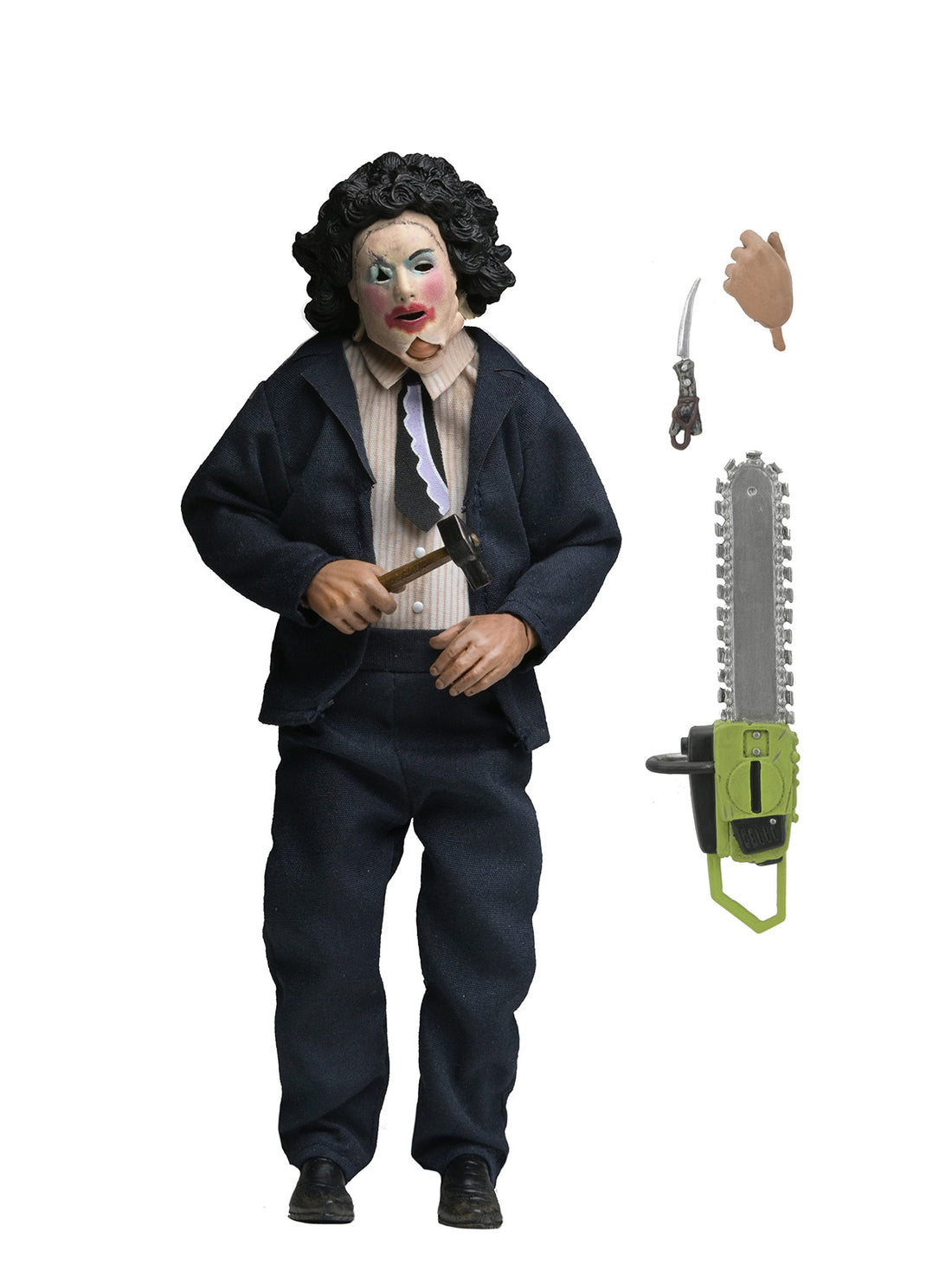 BUY NOW - TEXAS CHAINSAW MASSACRE LEATHERFACE WITH PRETTY WOMAN MASK – 8″ CLOTHED FIGURE | NECAONLINE.COM.AU