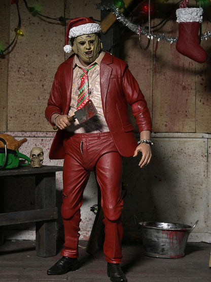 BUY NOW - TEXAS CHAINSAW MASSACRE ULTIMATE SANTA LEATHERFACE – 7″ SCALE ACTION FIGURE | NECAONLINE.COM.AU